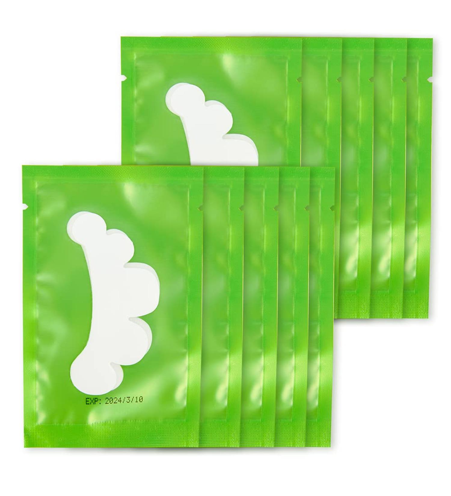 Lunamoon Eye Pads for Eyelash Extensions - 50 Pairs Flower-Green | Ideal for Eyeliner Coloring & Lifting - Buy Online on SooperMarket.com