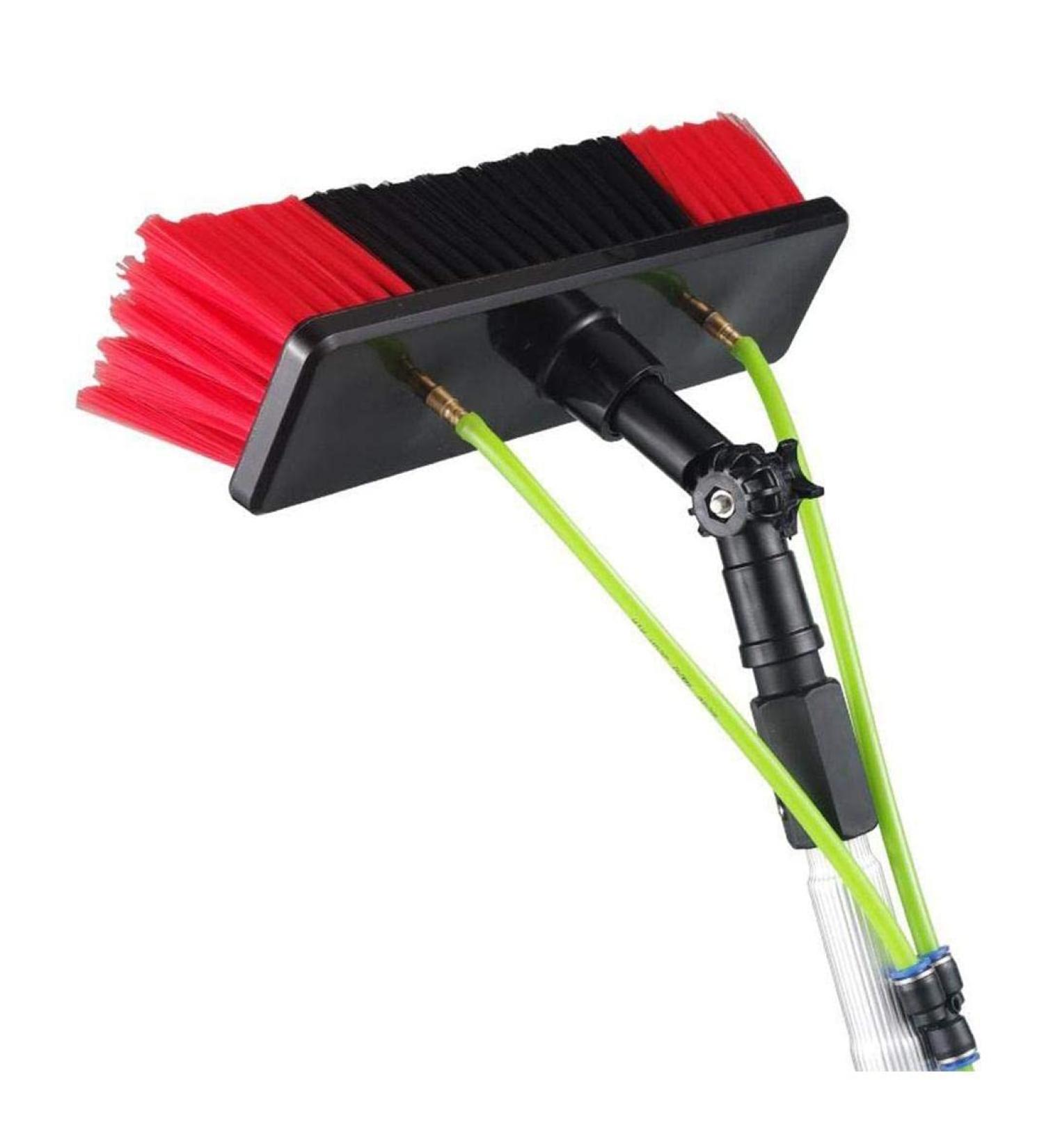 Window Squeegee Cleaner 2 in 1 Shower Squeegee with Extension Pole Teleswashing Equipment Glass Cleaning Tools for Indoor/Outdoor High Window/7M 55cm Brush Head 10M/33FT - Buy Online on SooperMarket.com
