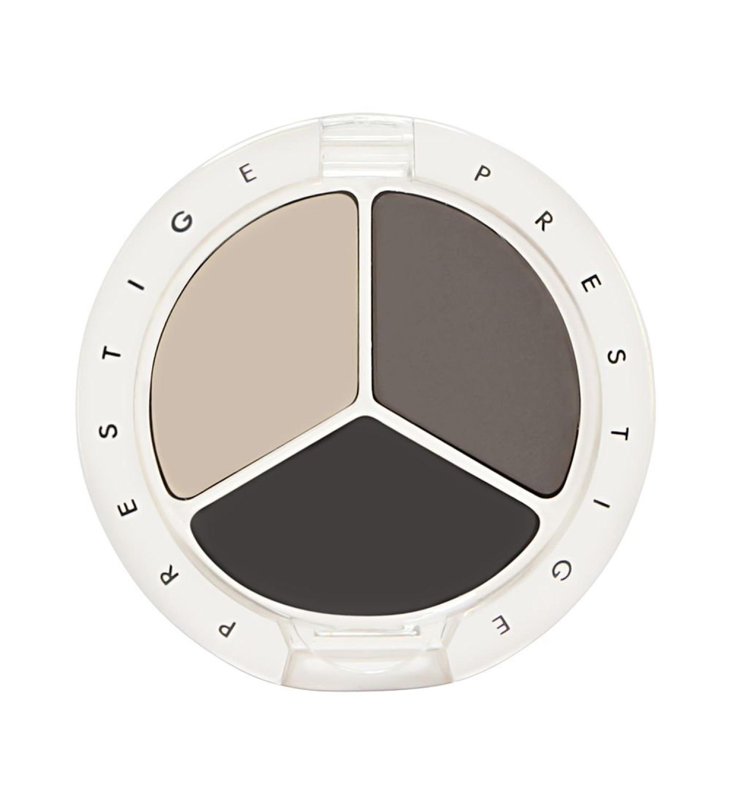 PRESTIGE COSMETICS Smoky Trio Eyeshadow PSP-01 Smoke Shadows Grey/Silver/Ivory