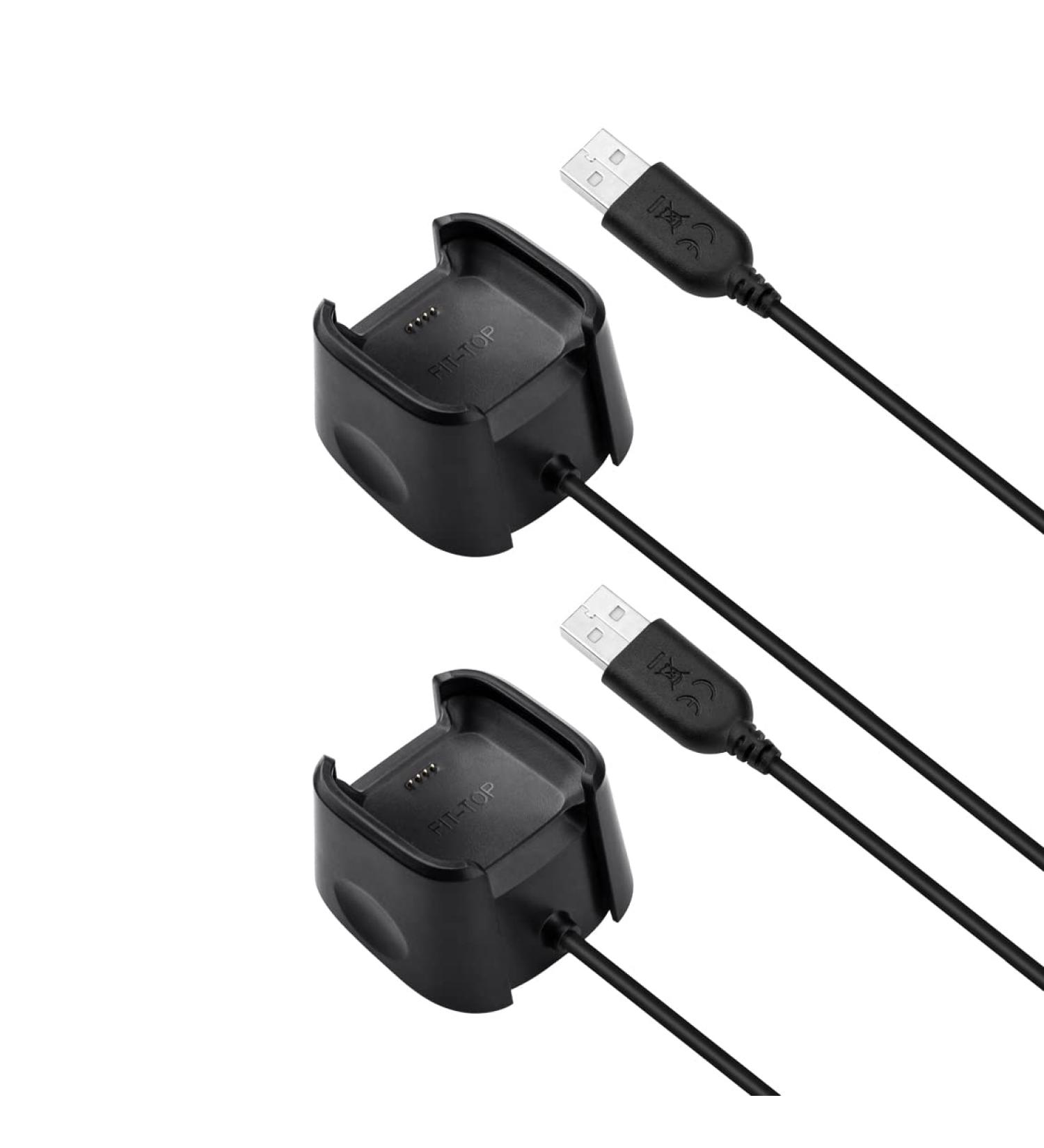 2PACK Charging Dock Compatible with Fitbit Versa/Lite/SE (not for Versa 2) Charger  Charging Dock Cord Stand and Screen Protectors for Smart Watch - Buy Online on SooperMarket.com
