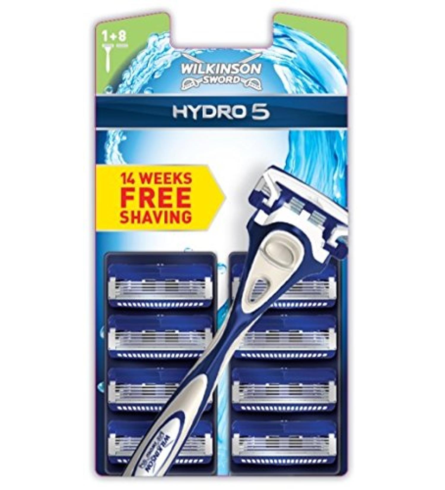 Wilkinson Sword Hydro Five razor with 9 blades