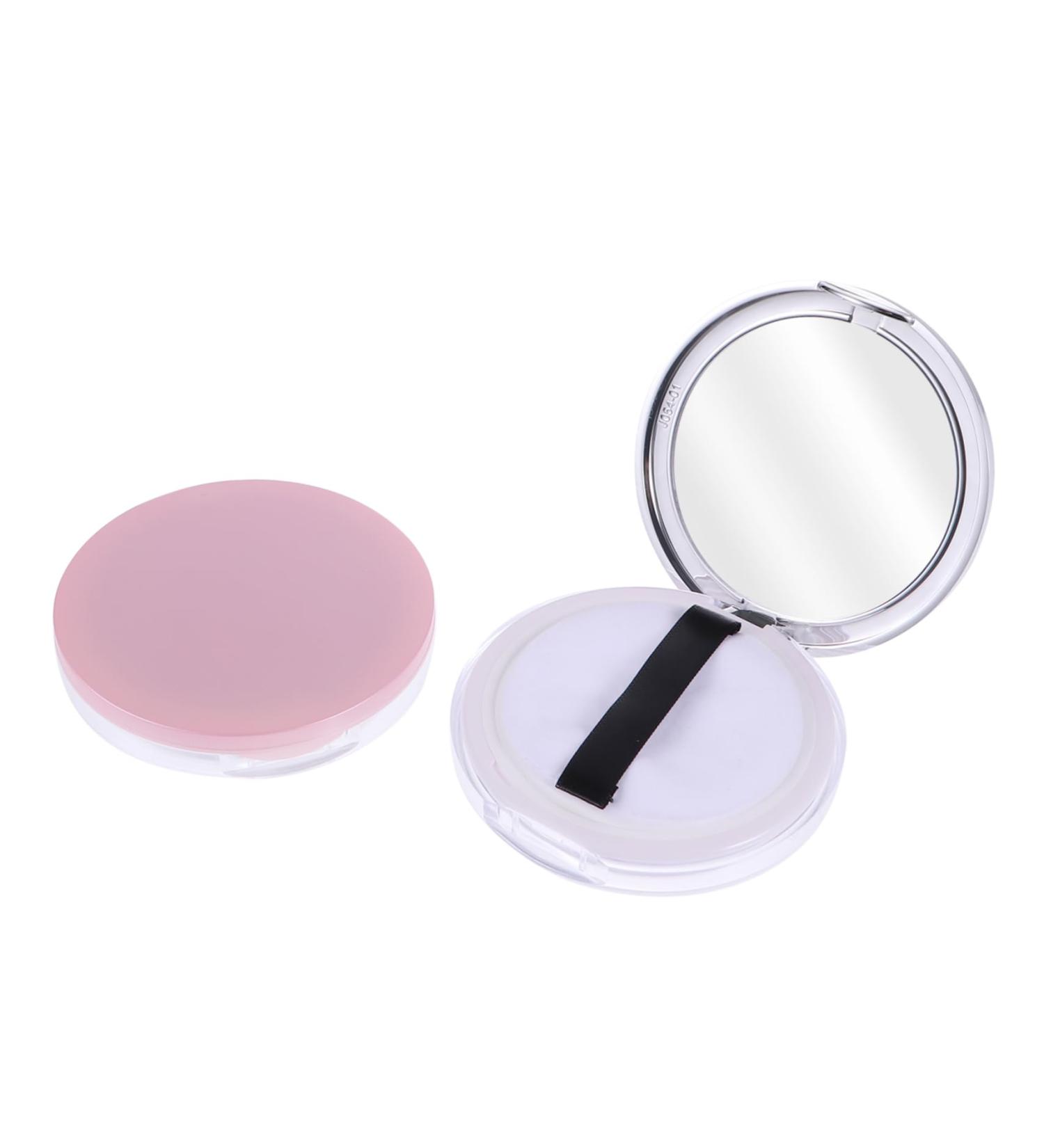 BELLIFFY 2pcs Dispensing Empty Toner Makeup Jar Refillable Loose Powder Holder Powder Puff Glass - Buy Online on SooperMarket.com