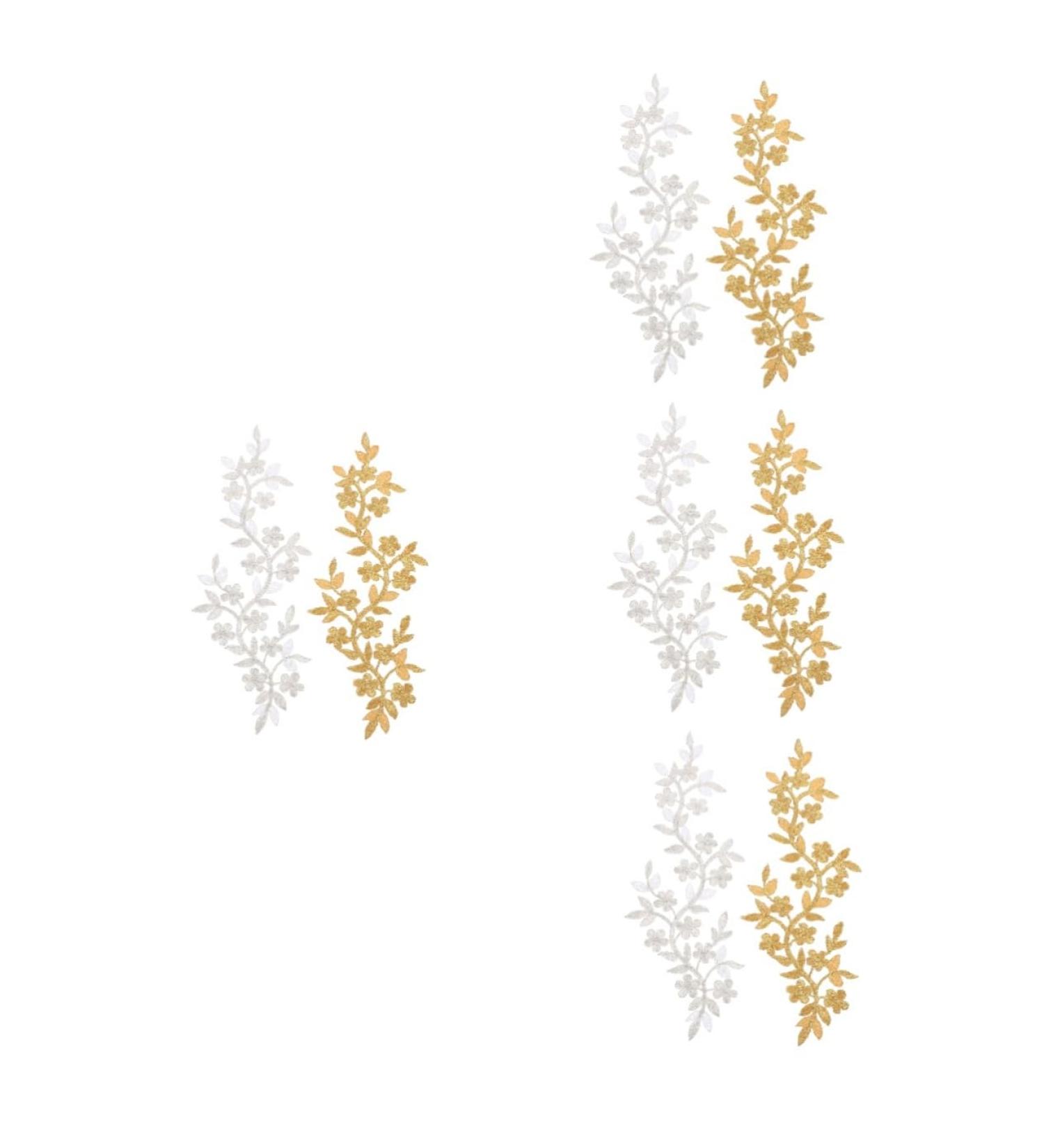 Operitacx 8 Pcs Vine Leaves Cloth Sticker Sew on Patch Kids Tiara Lace Headdress Diy Accessories Clothing Long Assorted Colorx4pcs 26X10.5X0.1CMx4pcs - Buy Online on SooperMarket.com