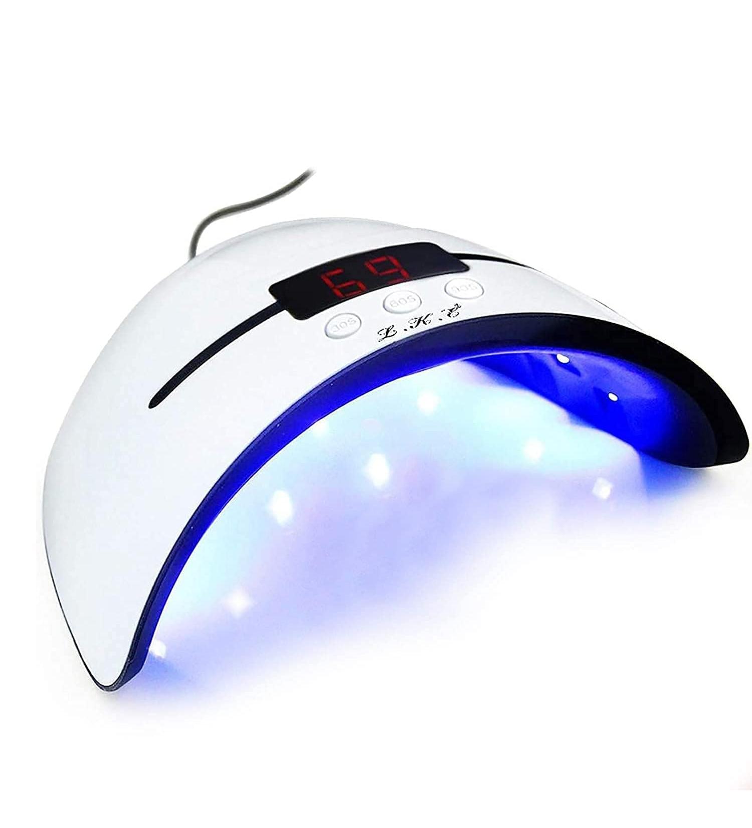 LKE UV Lamp for Gel Nails - 36W Portable Nail Dryer with USB Charging 30/60/90s Timer LCD Display & Infrared Sensor - Perfect for All Gel Types - Buy Online on SooperMarket.com