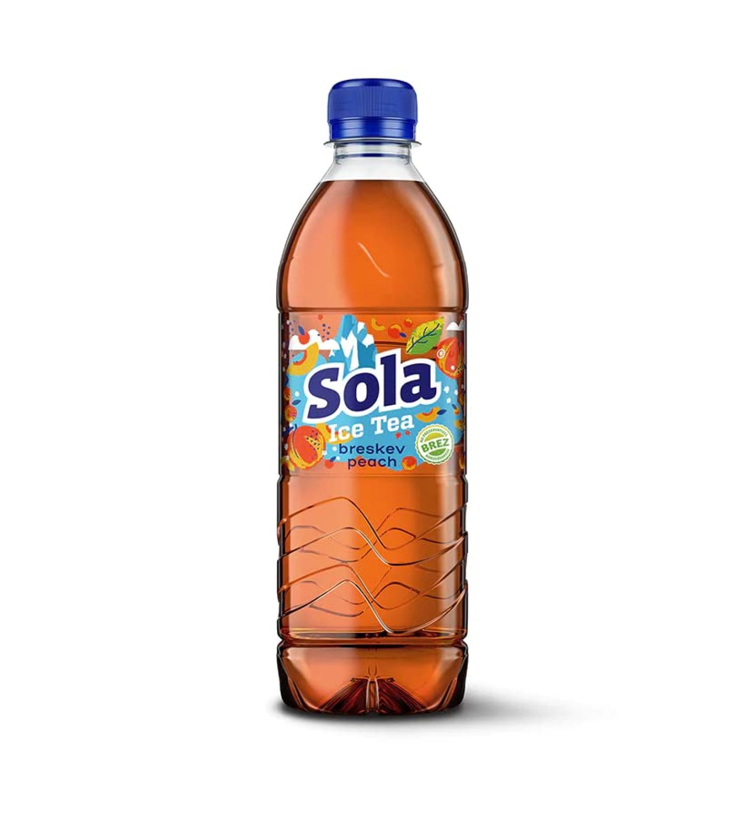 SOLA the real taste - Made with real ingredients and with pressed taste (Peach 0.5 L) (Peach 0.5 L) Peach 0.5 L