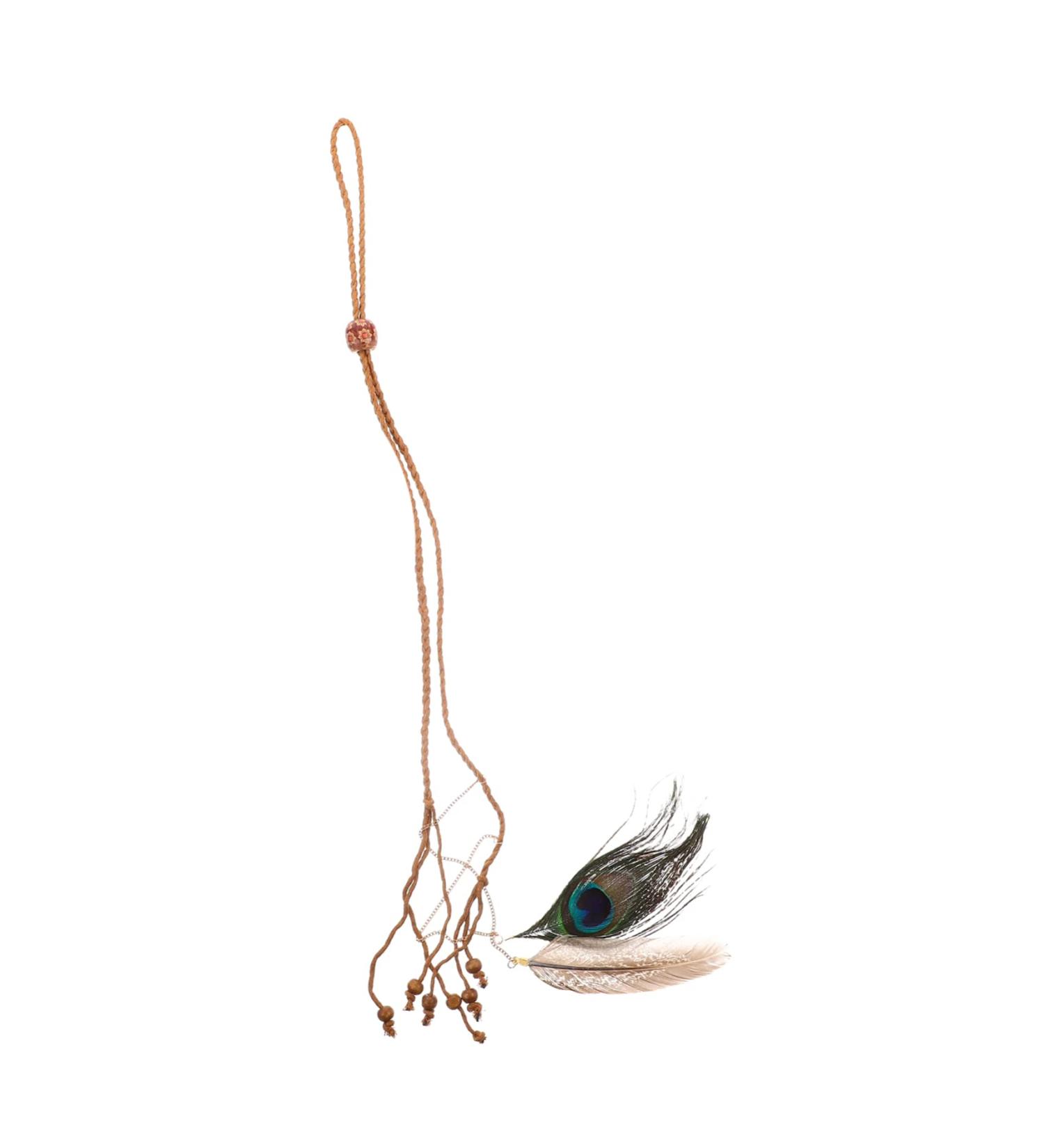 WOFASHPURET Feather Barrette Halloween Headpiece Halloween Tiara Tassel Headpiece Beach Headpiece Hair Bands for Women's Hair Womens Barrettes for Hair Head Hair Extension Hair Jewelry Wig - Buy Online on SooperMarket.com