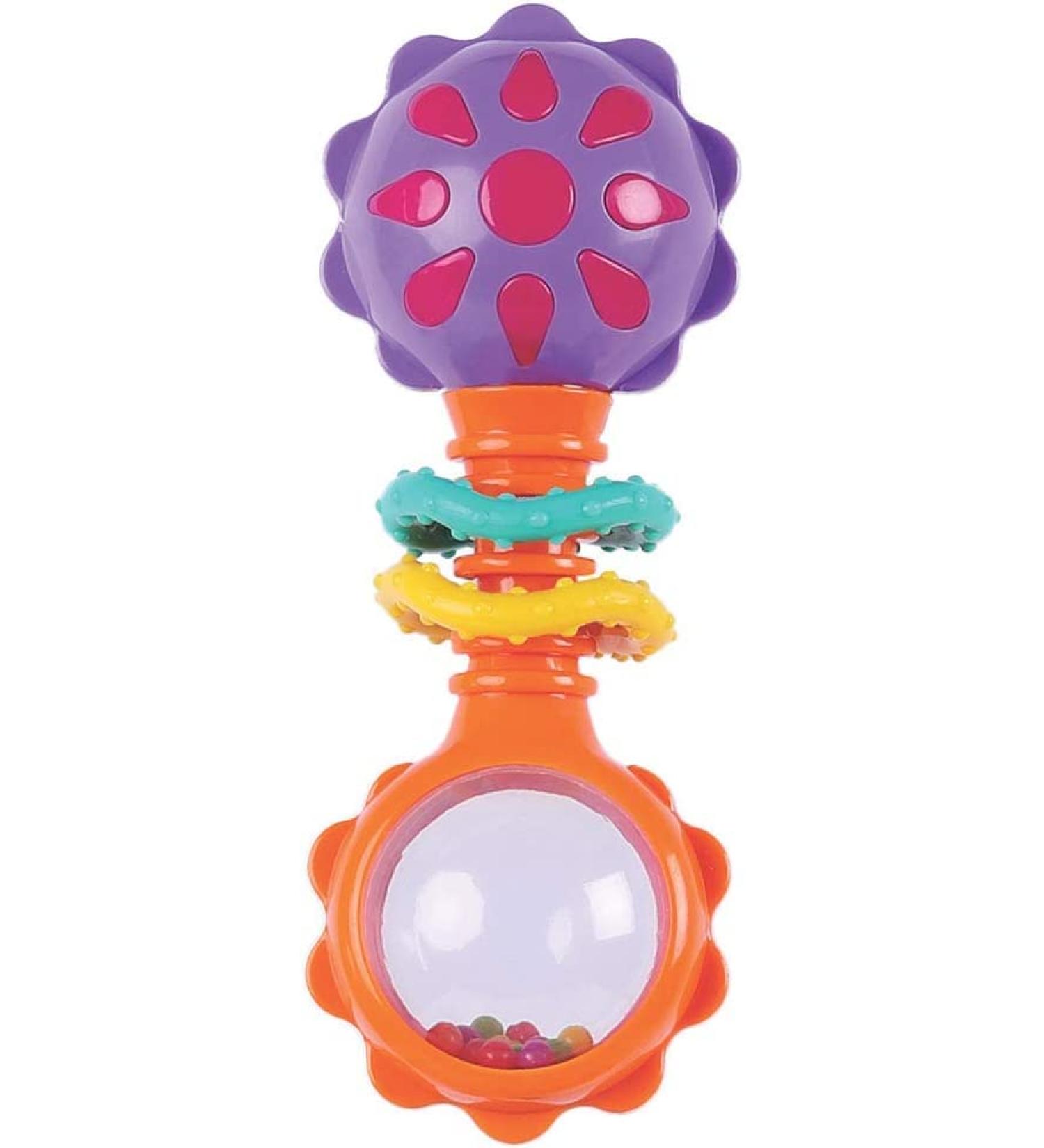 Playgro 418418 Baby Twisting Barbell Rattle for baby infant toddler children - Buy Online on SooperMarket.com