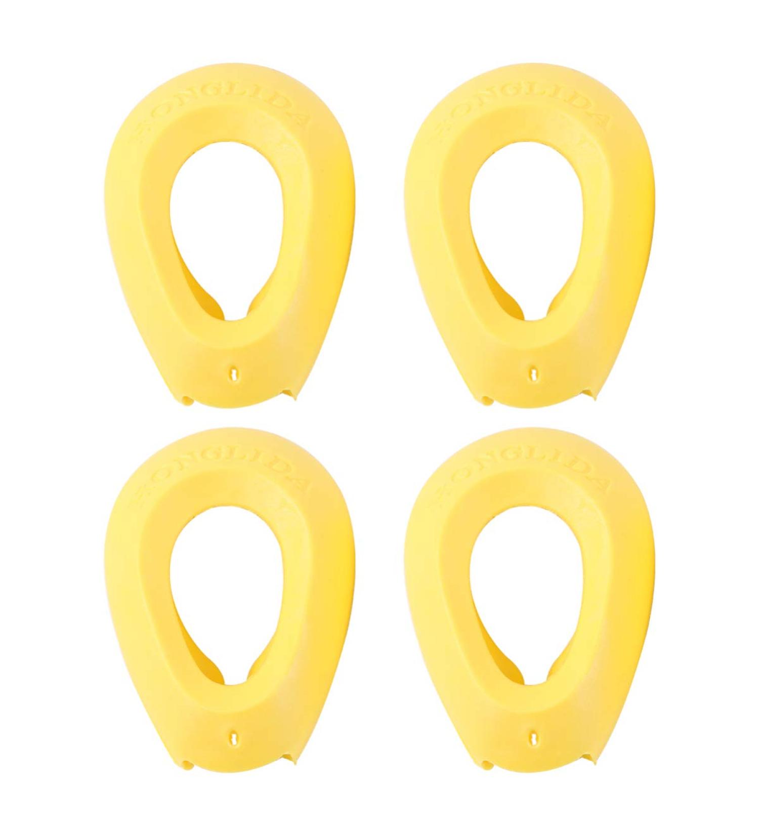 2 Pairs Silicone Hair Dye Ear Covers - Waterproof Earmuffs for Salon, Bathing, Shower & Spa - Random Color Yellow - Buy Online on SooperMarket.com