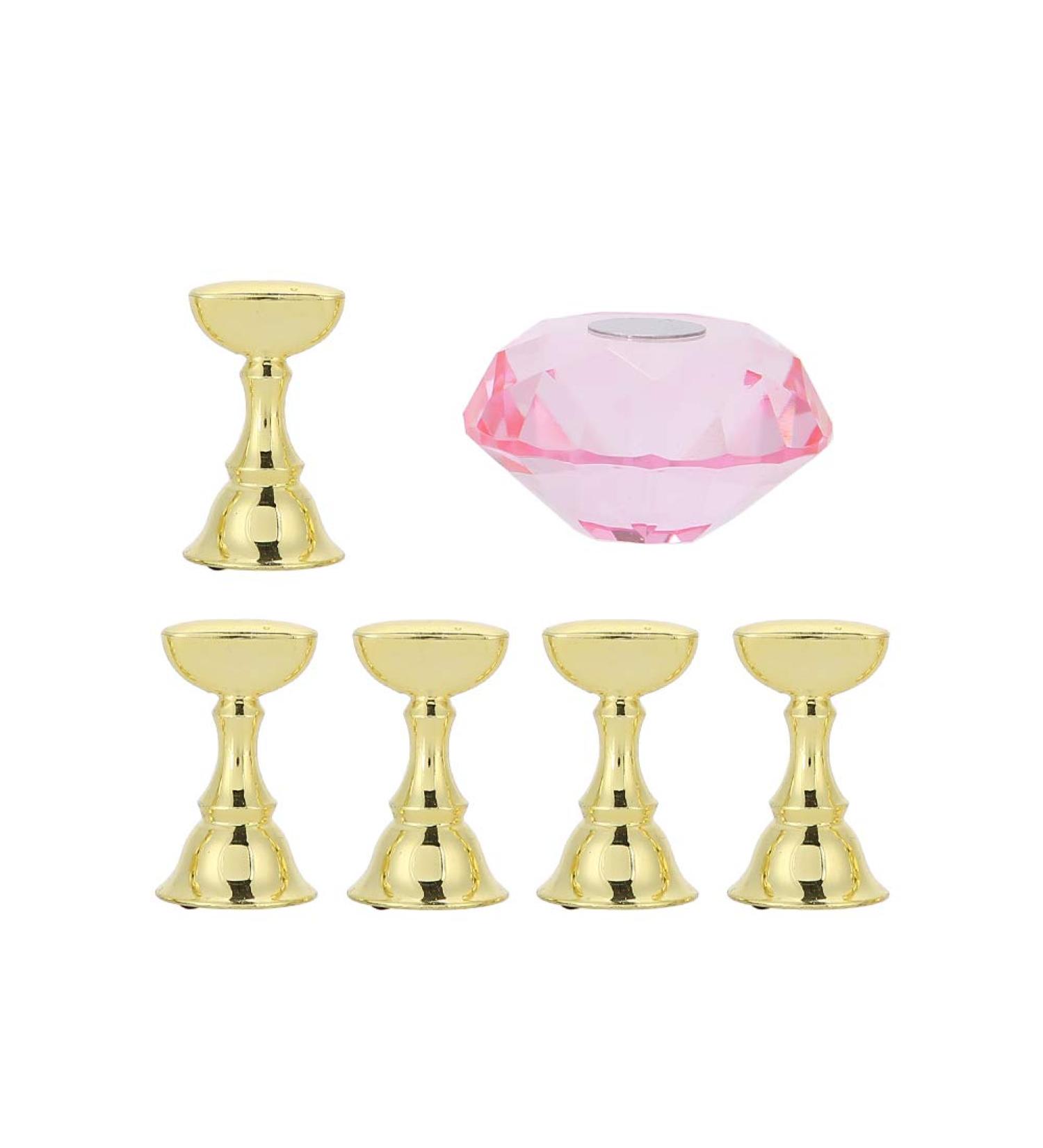 LANTRO JS Nail Holder for Perfect Nail Art - Crystal Base Holder False Nail Tip Practice Stand - Buy Online on SooperMarket.com