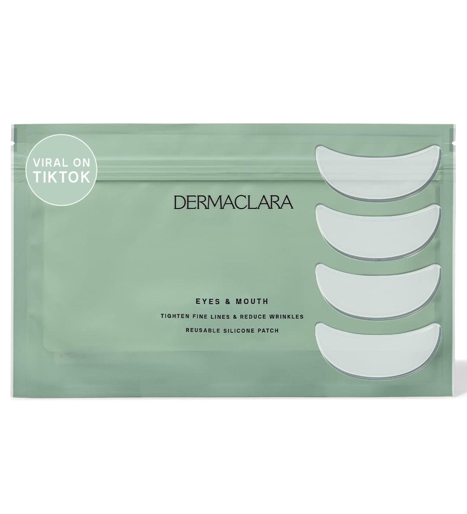 Dermaclara Siliconefusion Eyes and Mouth Patches - Reusable Hypoallergenic Silicone for Fine Lines, Wrinkles, Scars - 4 ct - Buy Online on SooperMarket.com