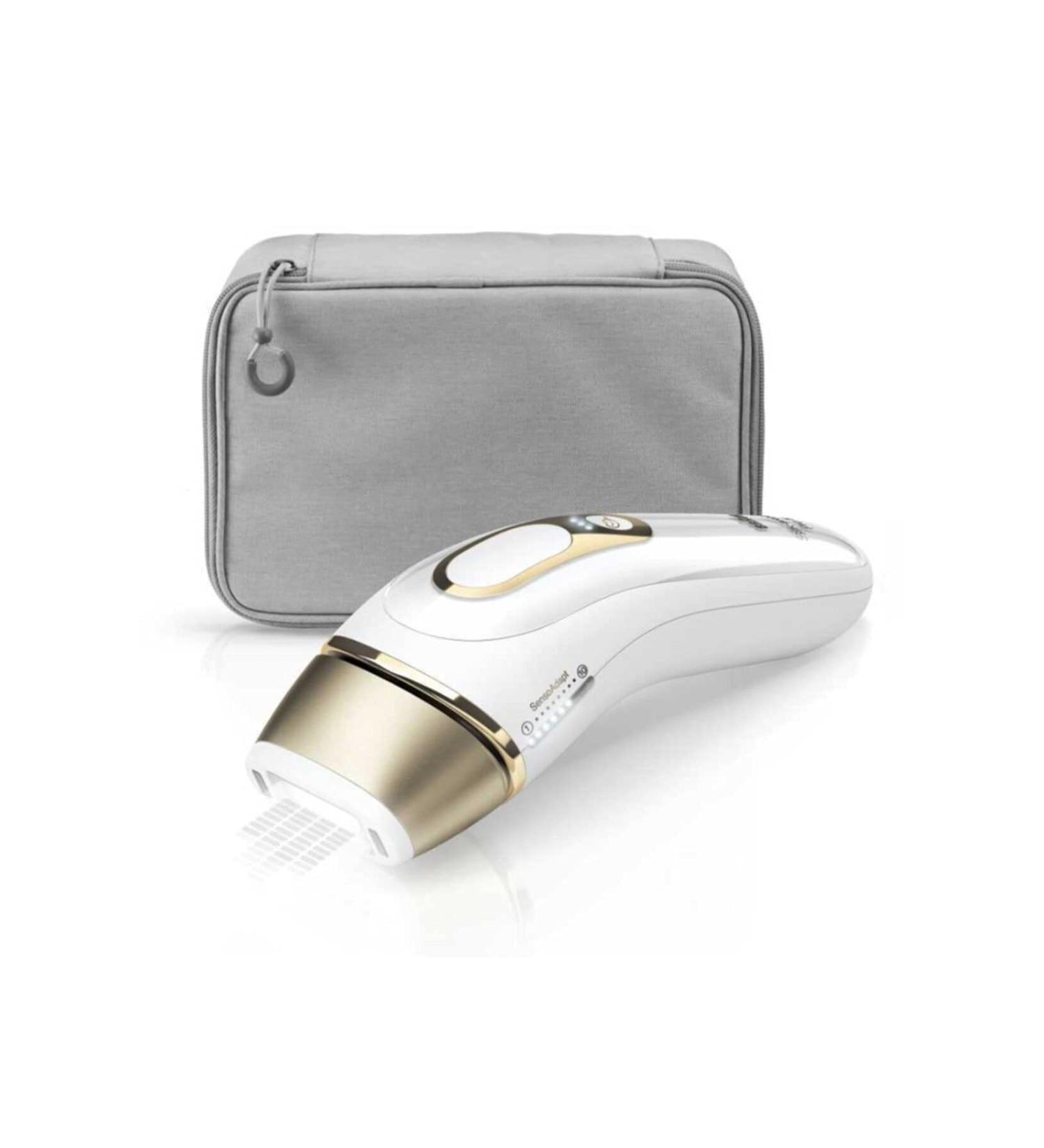 Braun IPL SILK Expert Pro 5 Hair Removal Device | Permanent Hair Removal Alternative | Venus Razor & Bag | Ideal Gift for Women | PL5014 - White/Gold - Buy Online on SooperMarket.com