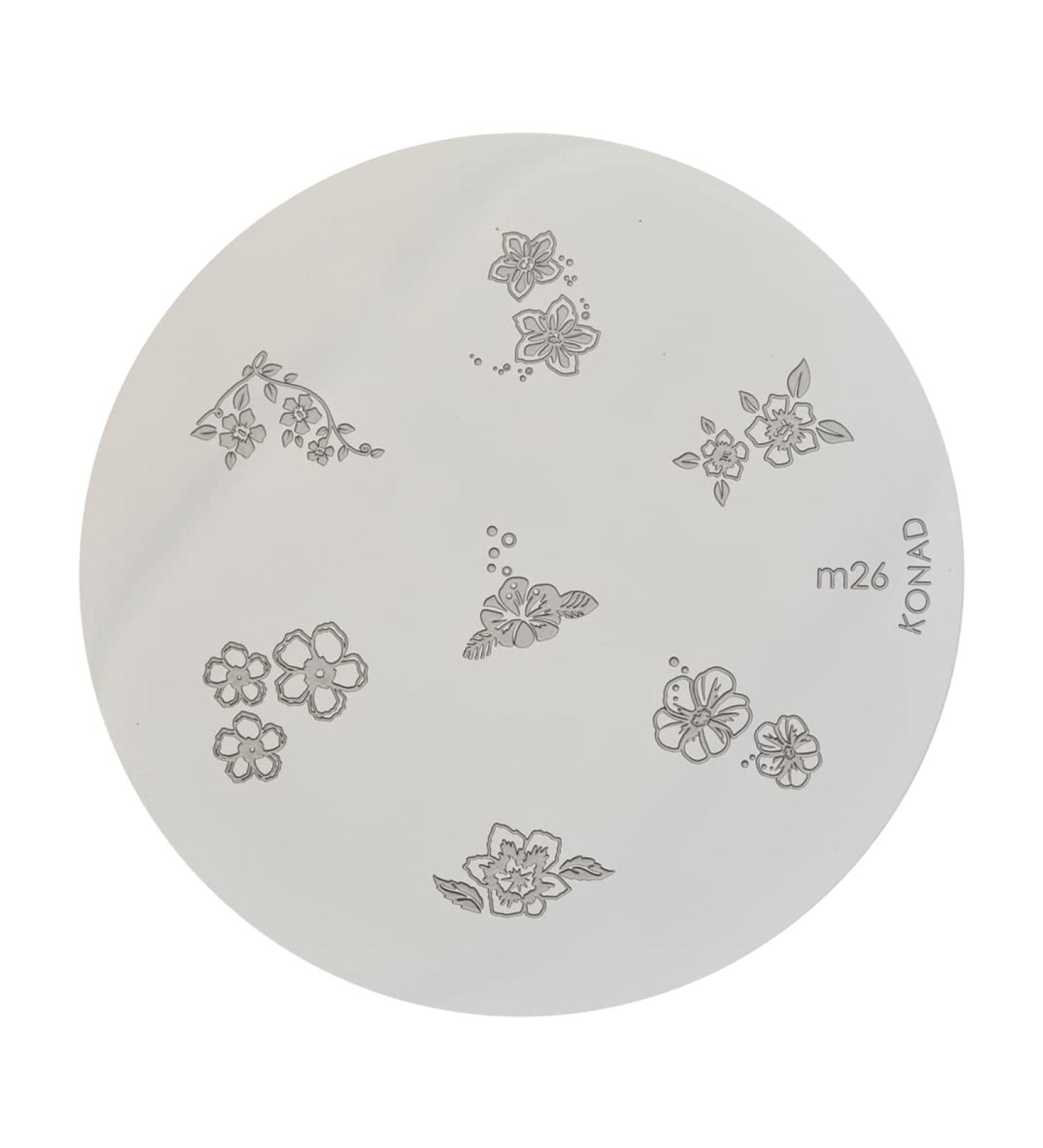 Konad stencil stamping stamping stencil M26