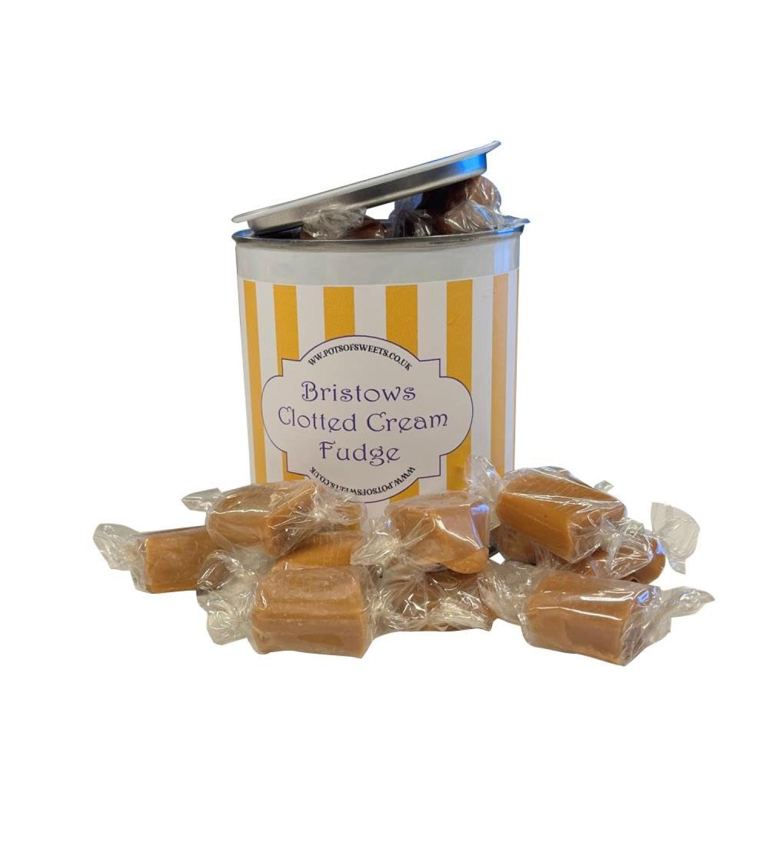 Bristow's Clotted Cream Fudge - 250g Paint Pot Tin - Buy Online on SooperMarket.com