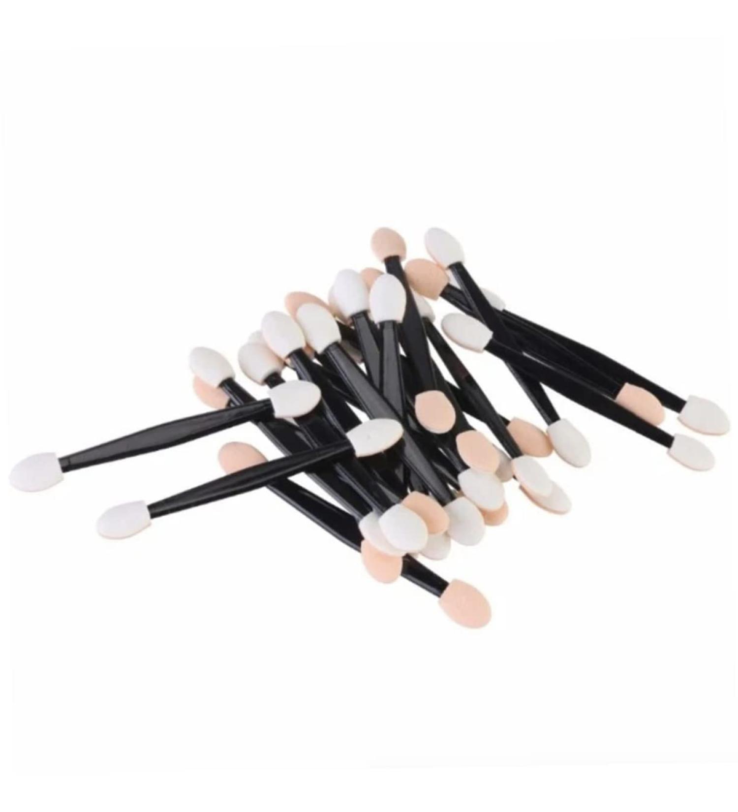 MUSISALY 50 Pcs Makeup Tools Eyeshadow Makeup Brushes Makeup Application Double Head Eyeshadow Brushes Black Size 1 Black - Buy Online on SooperMarket.com