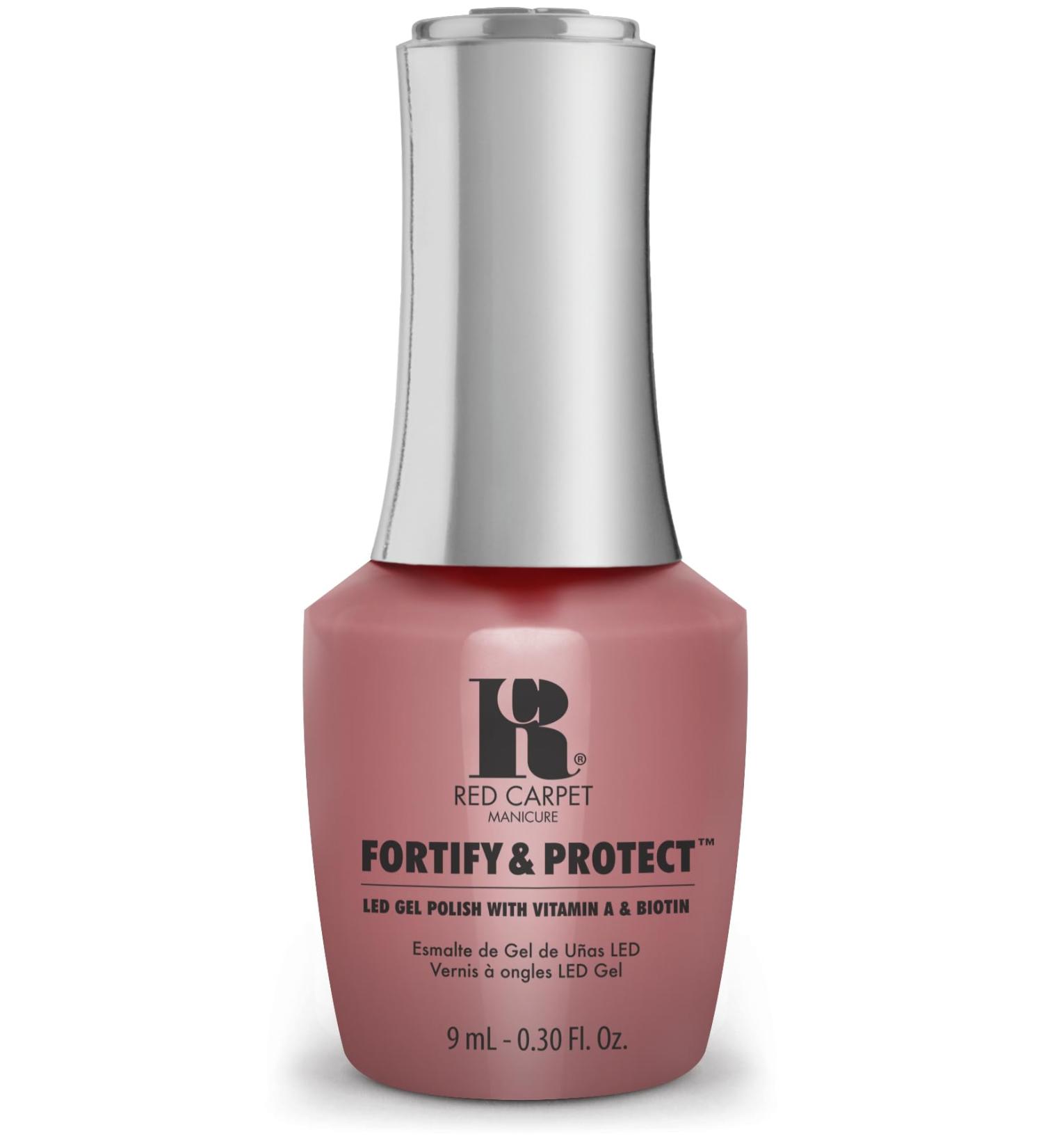 Red Carpet Manicure Gel Nail Polish - Fortify & Protect UV Gel Nail Polish Infused with Vitamin A & Biotin Nail Gel Polish - UV Nail Gel - Suave In Mauve LED Nail Gel Color 0.3 Fl. Oz. - Buy Online on SooperMarket.com