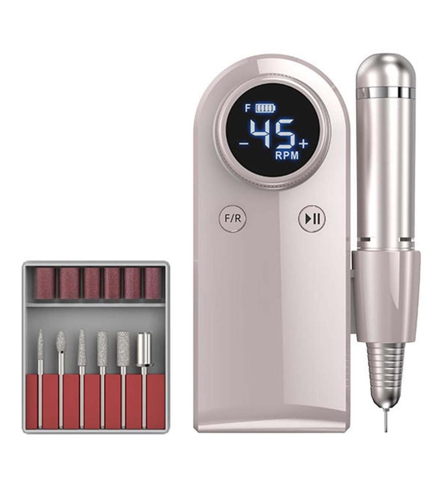Dawafit Electric Nail Drill for Acrylic Gel Nails Manicure Pedicure Polishing Shape Tools for Use Salon C - Buy Online on SooperMarket.com