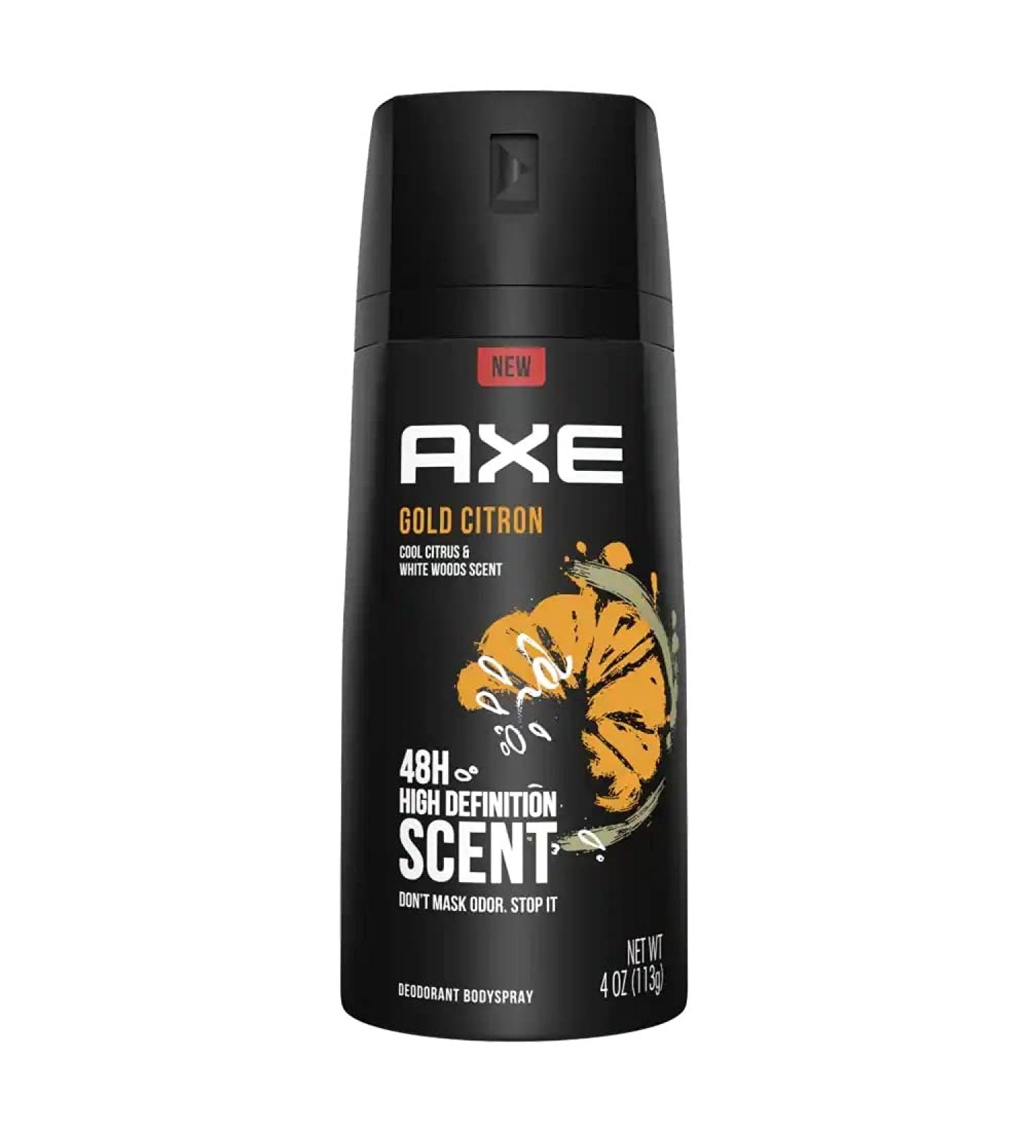 AXE Body Spray for Men Gold 4 oz