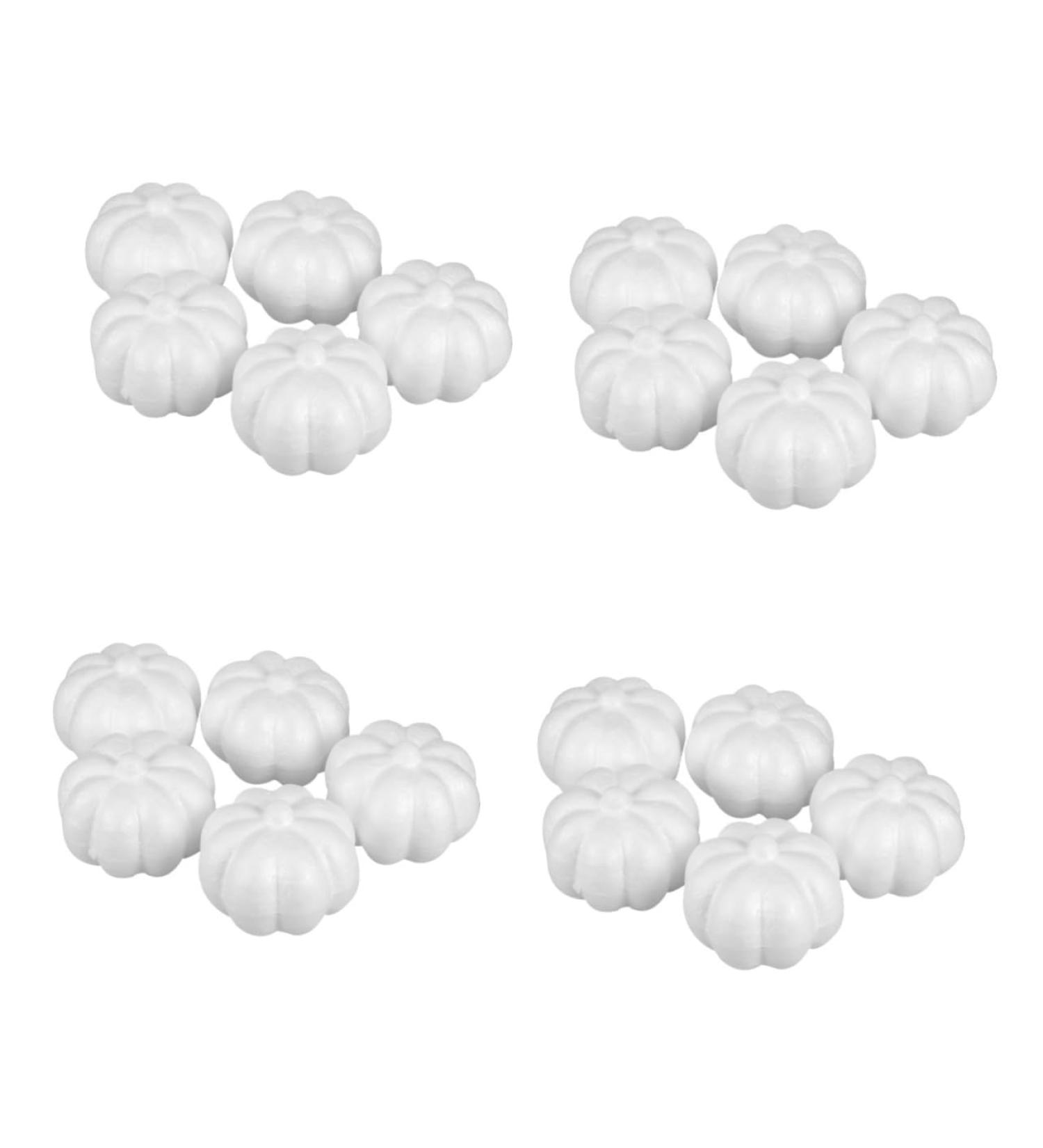 Alipis 20 Pcs Thanksgiving Day Decoration Pumpkin Decoration Pumpkin Photography Props White Pumpkins Simulation Mini Pumpkin Simulation Pumpkin Prop Fruit Crafts Foam Ball Decorate - Buy Online on SooperMarket.com