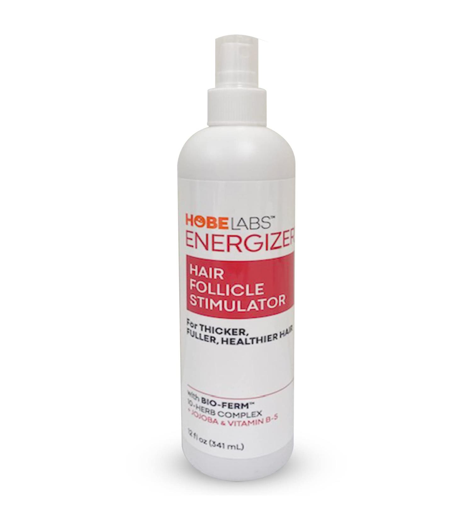 Hobe Labs Energizer Hair Follicle Stimulator with Jojoba and Vitamin B-5 - 12 oz for Thicker Fuller Hair - Buy Online on SooperMarket.com