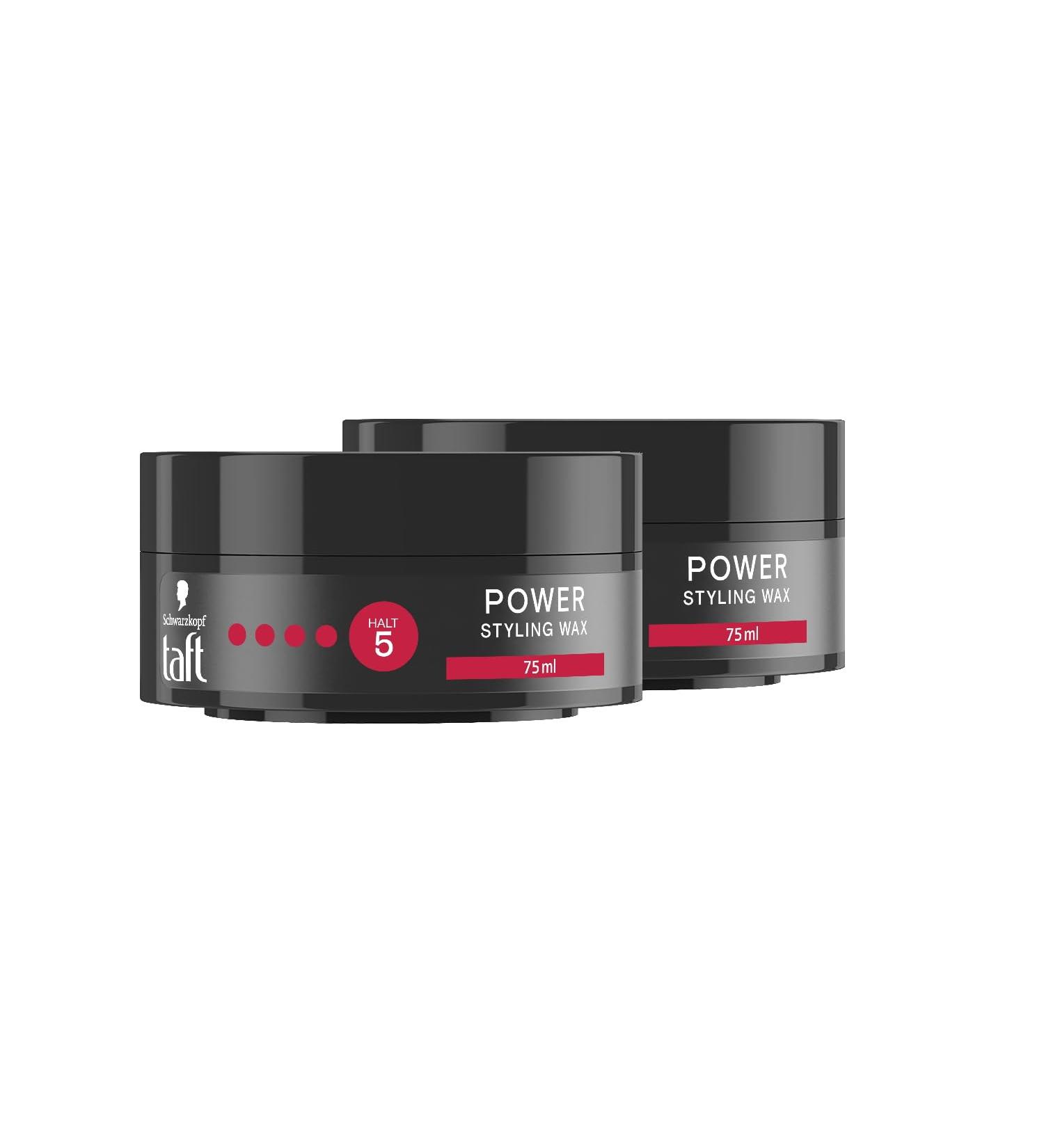 Schwarzkopf Taffel Styling Wax Power 2x75ml | Vegan Hair Wax for 48 Hour Hold | Gentle on Hair & Scalp | Buy Now - Buy Online on SooperMarket.com