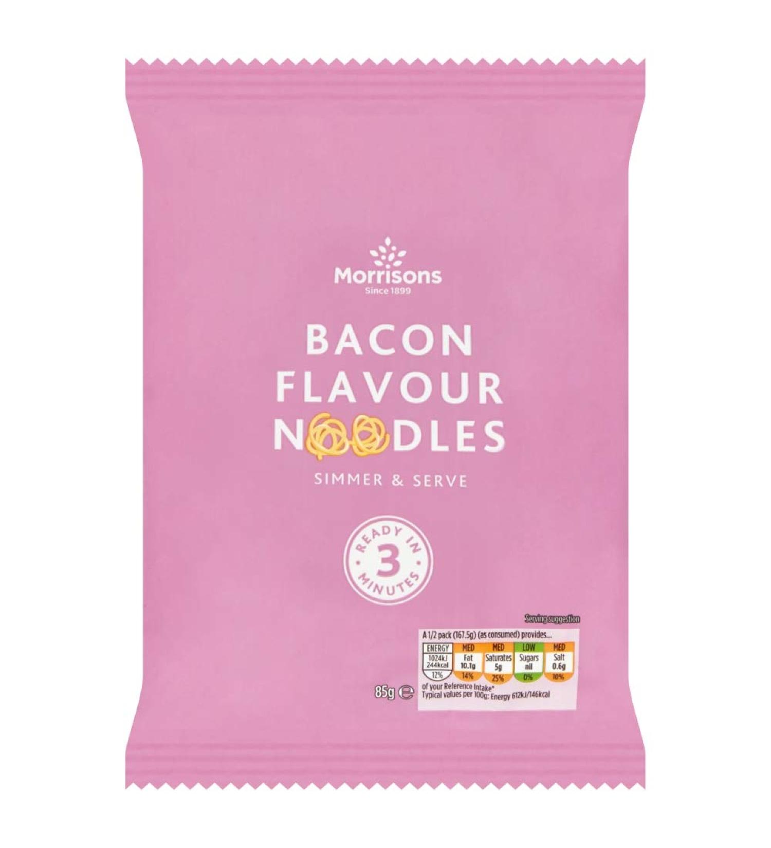 Morrisons Bacon Flavour Instant Noodles 85 g x 14