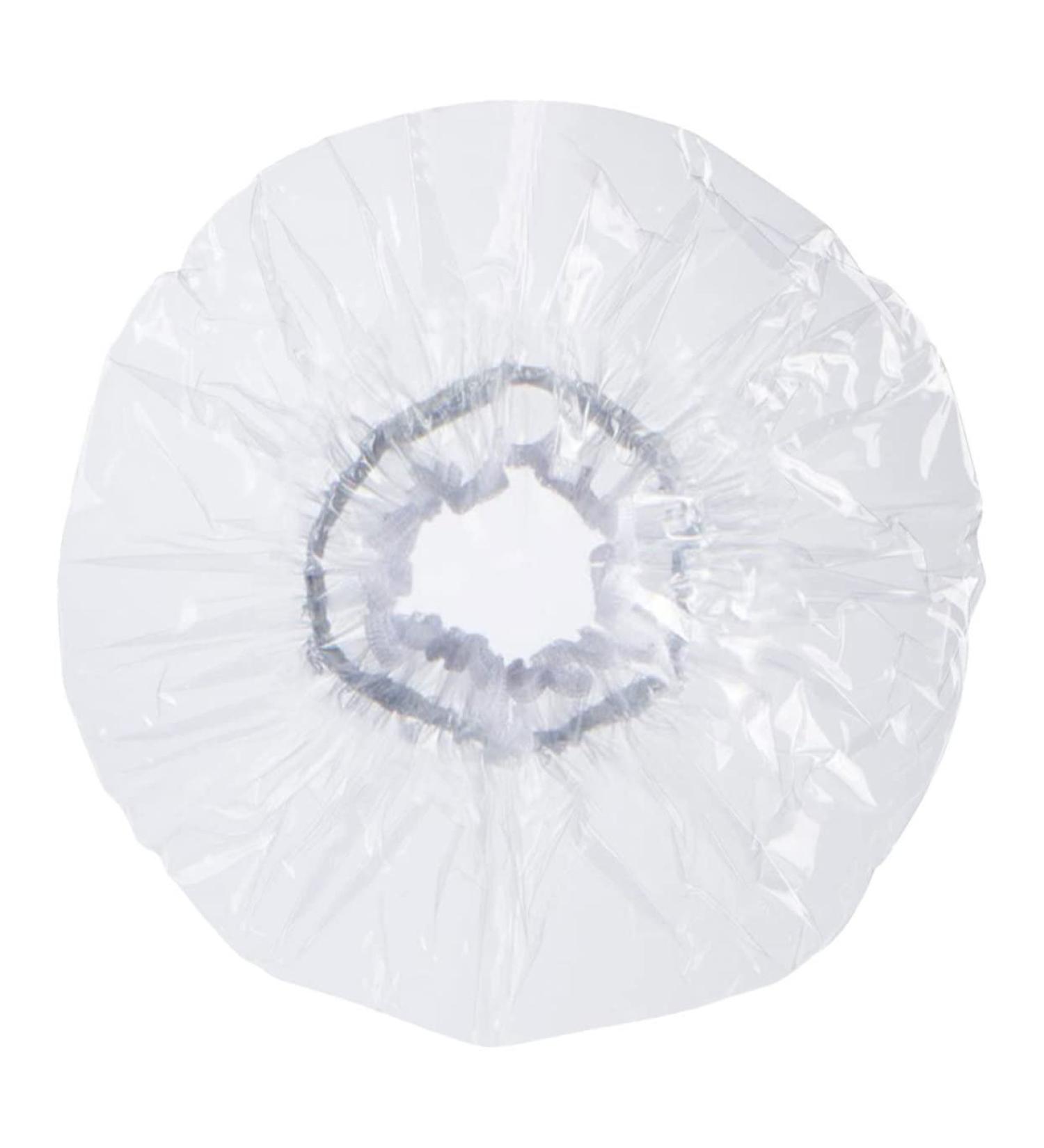 Transparent Plastic Shower Cap for Men and Women - Salon Bathing Head Cover - Buy Online on SooperMarket.com