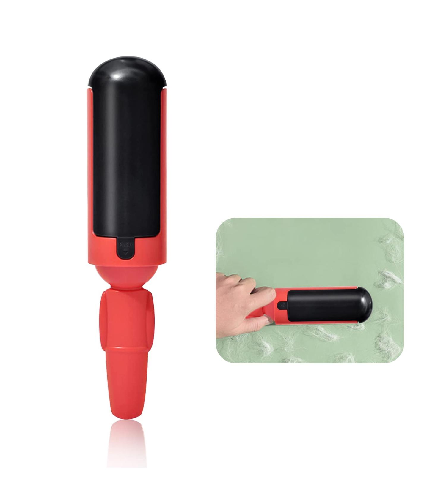 Zueyen Reusable Lint Roll for Pets - Non-Slip Handle Animal Hair Remover for Cats & Dogs Perfect for Clothing Sofa & Car (Red) - Buy Online on SooperMarket.com