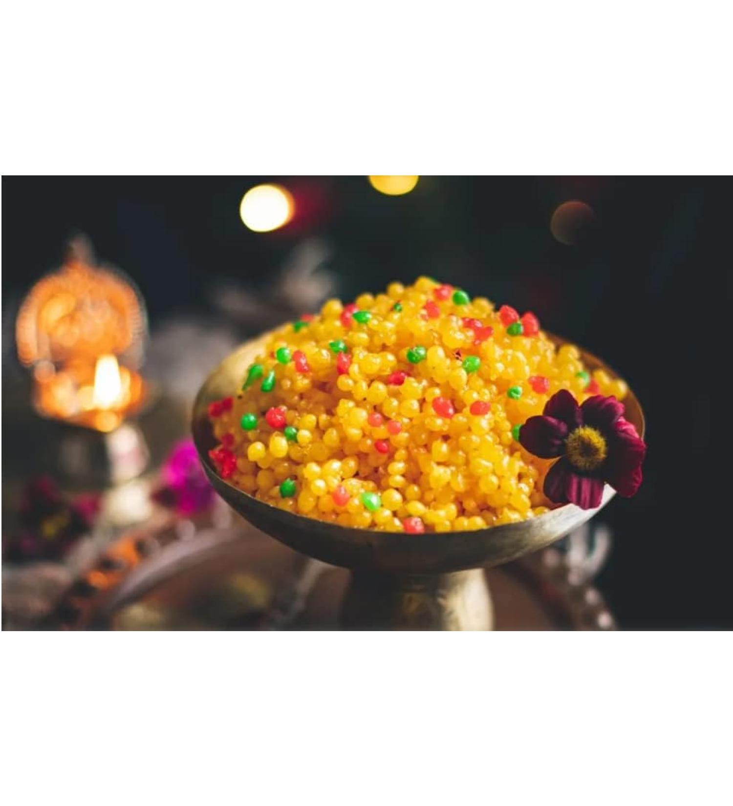 Rakhi Diwali Special (Sweet Boondi 250g) Gift Hamper for Brother Sister Delicious Indian Traditional Sweets Best Gift For All Occasions Tasty Treat For Family & Friends Sold By Kidzbuzz - Buy Online on SooperMarket.com