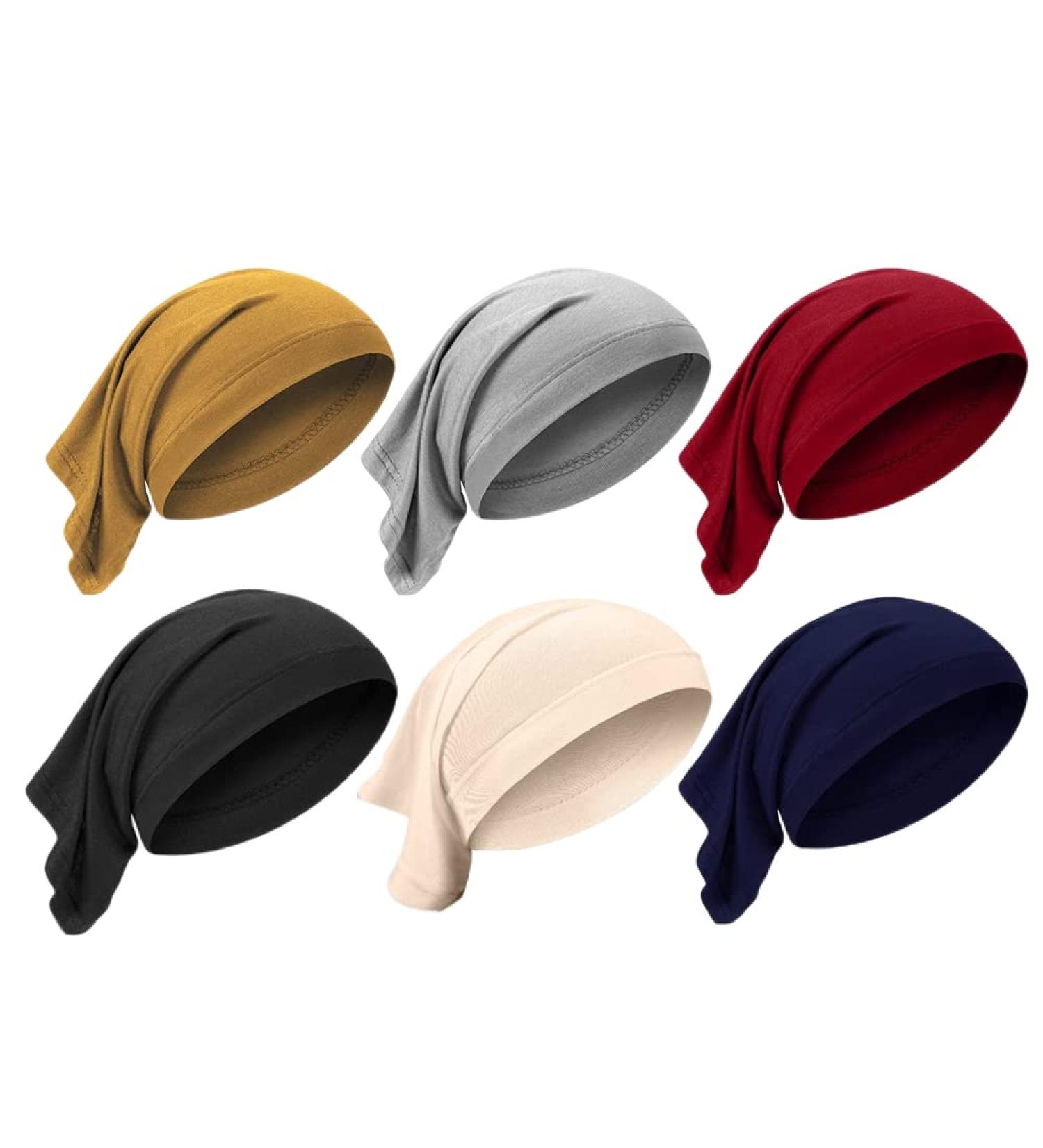 6 Pieces Sport Hair Accessories Unisex Spandex Dreadlocks Bands Elastic Long Hair Dreads Head Wraps Braids Bonnet Solid Colors Soft Headband For Men And Women - Buy Online on SooperMarket.com