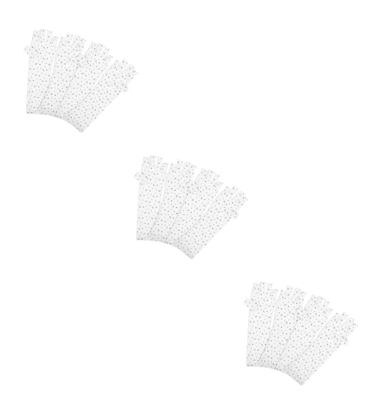 minkissy 6 Pairs Nail Gloves Protector Polyester White - Buy Online on SooperMarket.com