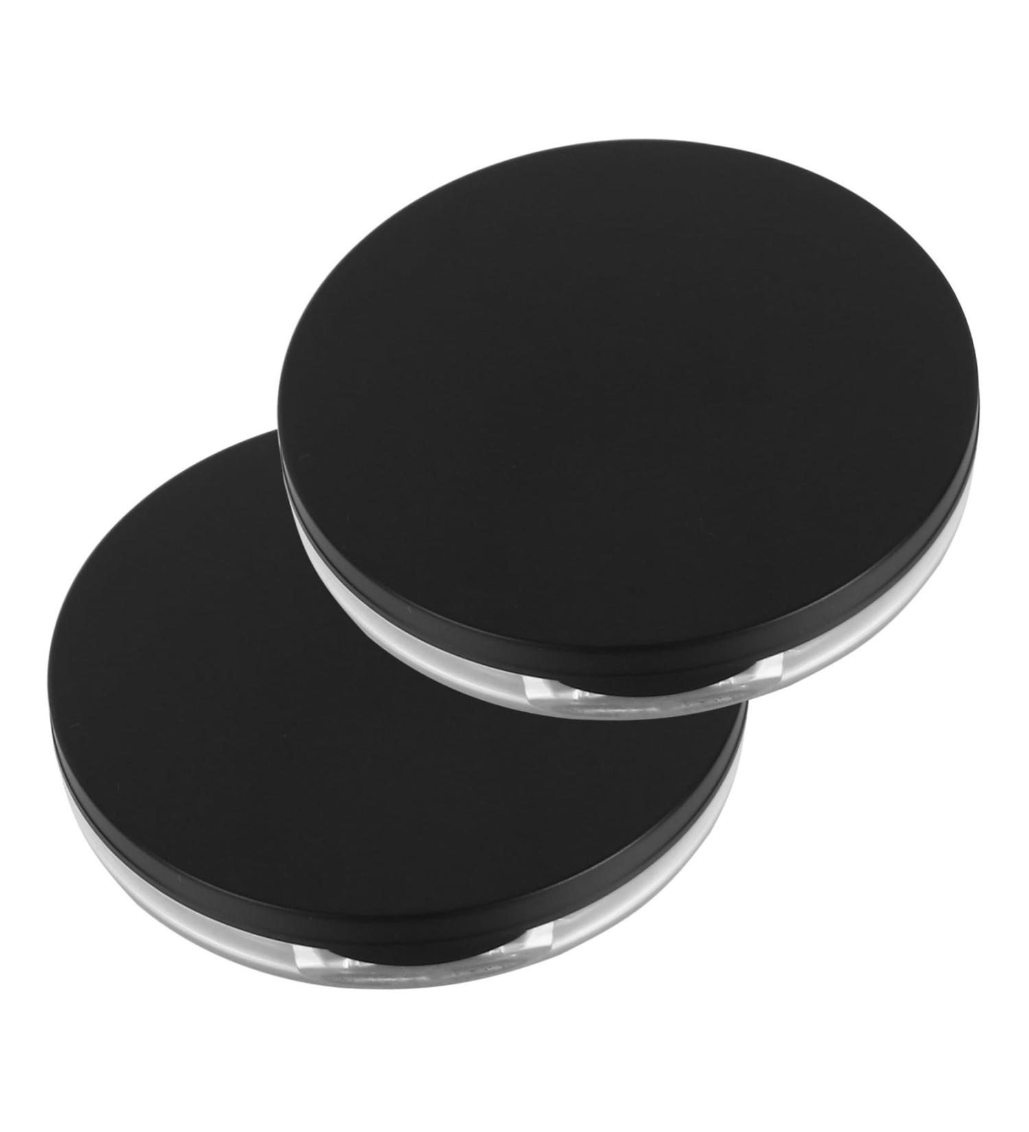 NOLITOY Make Up Mirrors 2pcs Box Loose Box 5g Case Bottle Bulk Travel Plastic Stand Black 7.5x7.5cm - Buy Online on SooperMarket.com