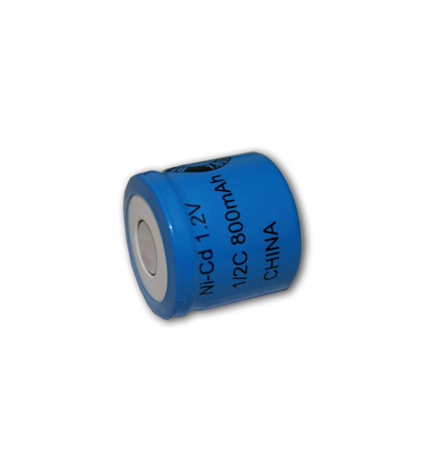 Exell 1.2V NiCD 1/2C Rechargeable Battery Flat Top Cell