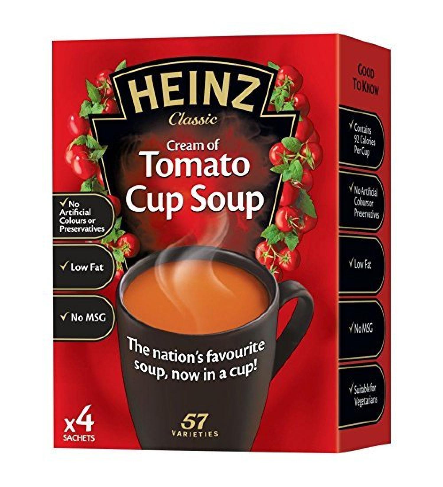 Heinz Cream of Tomato Cup Soup - 88g - Pack of 8 (88g x 8) by Heinz