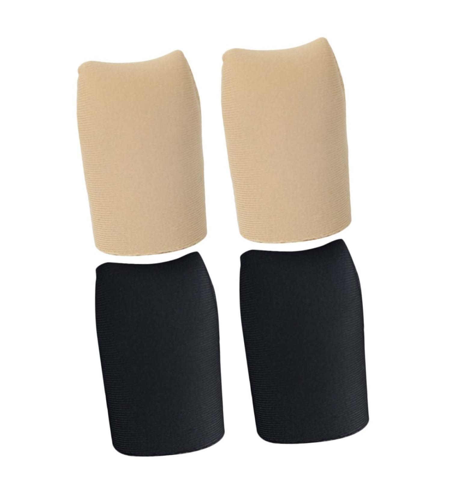 Silicone Gel Toe Protectors - 2 Pairs Soft Sleeve Covers for Runners | Hammertoe Cushion & Foot Care | 4x2.7cm - Buy Online on SooperMarket.com