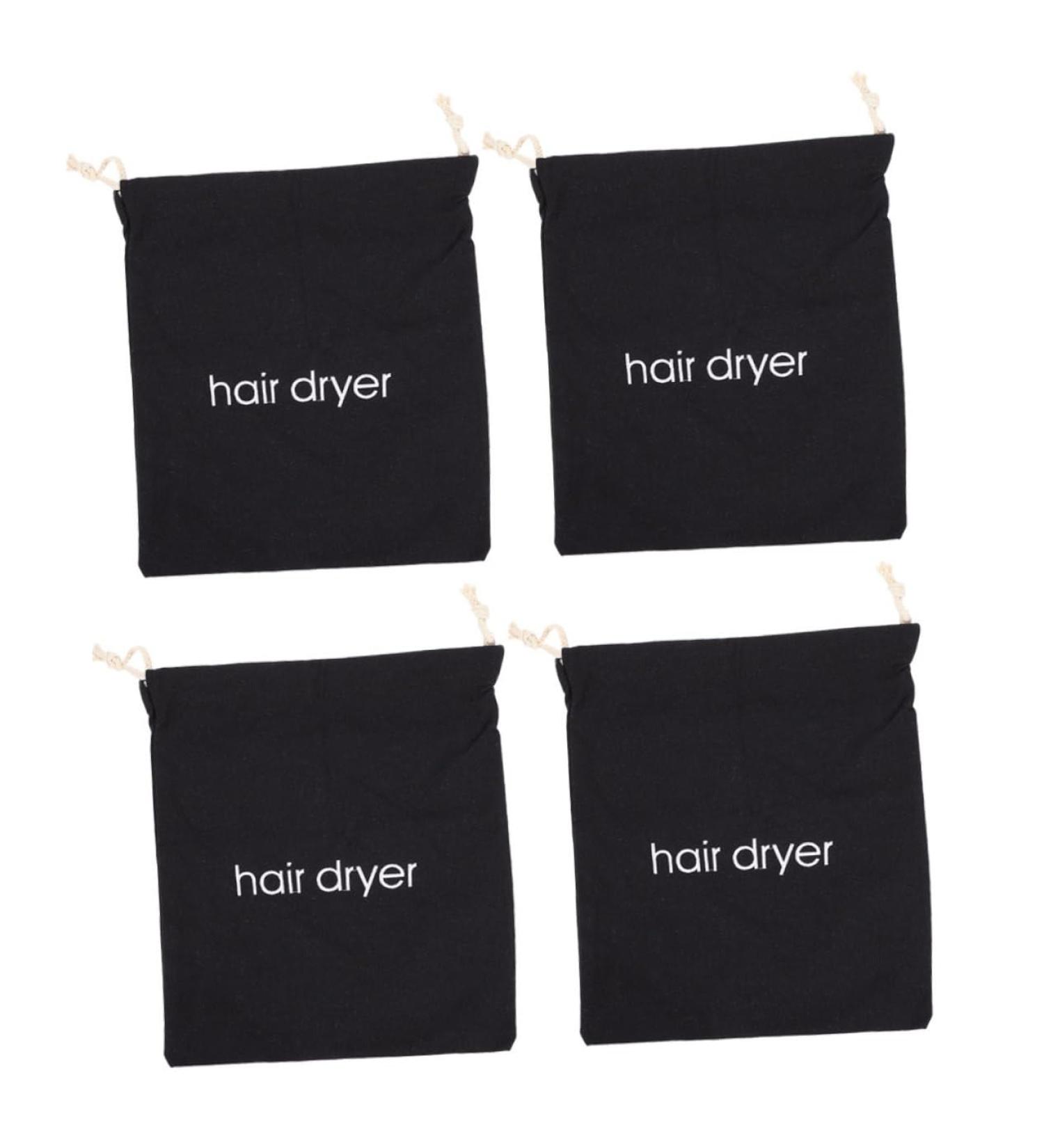 WOONEKY 4pcs Hair Dryer Storage Bag Hair Dryer Drawstring Bag Travel Supplies Toiletry Bag for Travel Fabric - Buy Online on SooperMarket.com
