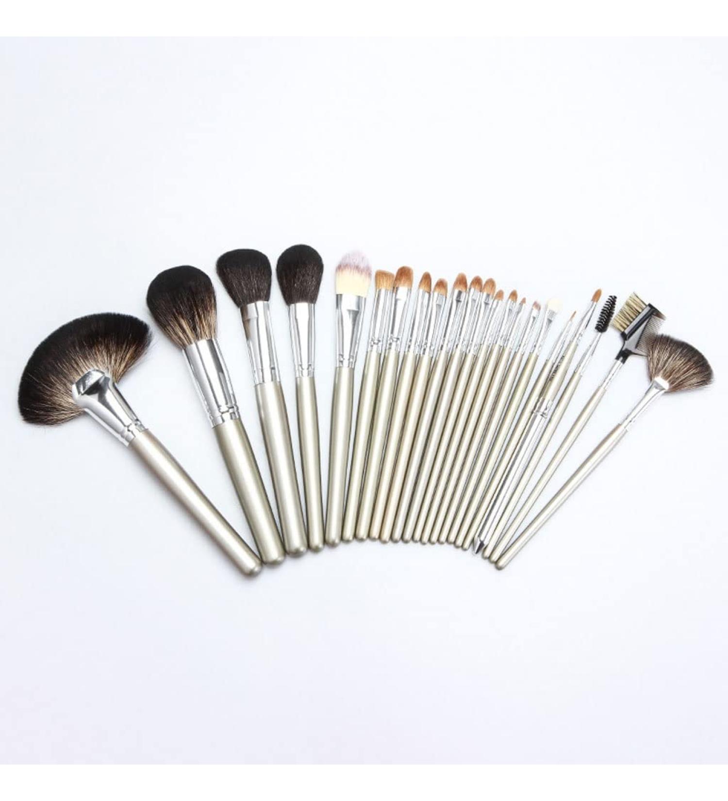 DFHBFG 22-Piece Makeup Brush Set - Wooden Handle Cosmetic Brushes for Professional Beauty Tools - Buy Online on SooperMarket.com