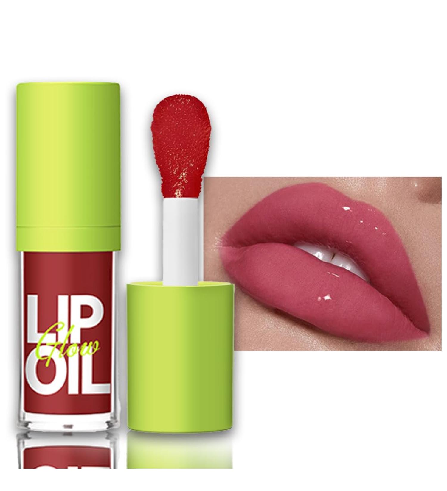 Plumping Lip Oil Gloss | Crystal Jelly Lip Care | Hydrating & Nourishing | Long Lasting & Lightweight | (5#PASSION) - Buy Online on SooperMarket.com