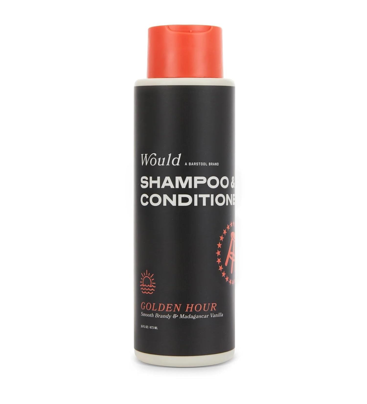 WOULD Men's 2-in-1 Shampoo and Conditioner - 16 Oz Dual Action Smooth Brandy & Madagascar Vanilla Scent - International Shipping Available - Buy Online on SooperMarket.com