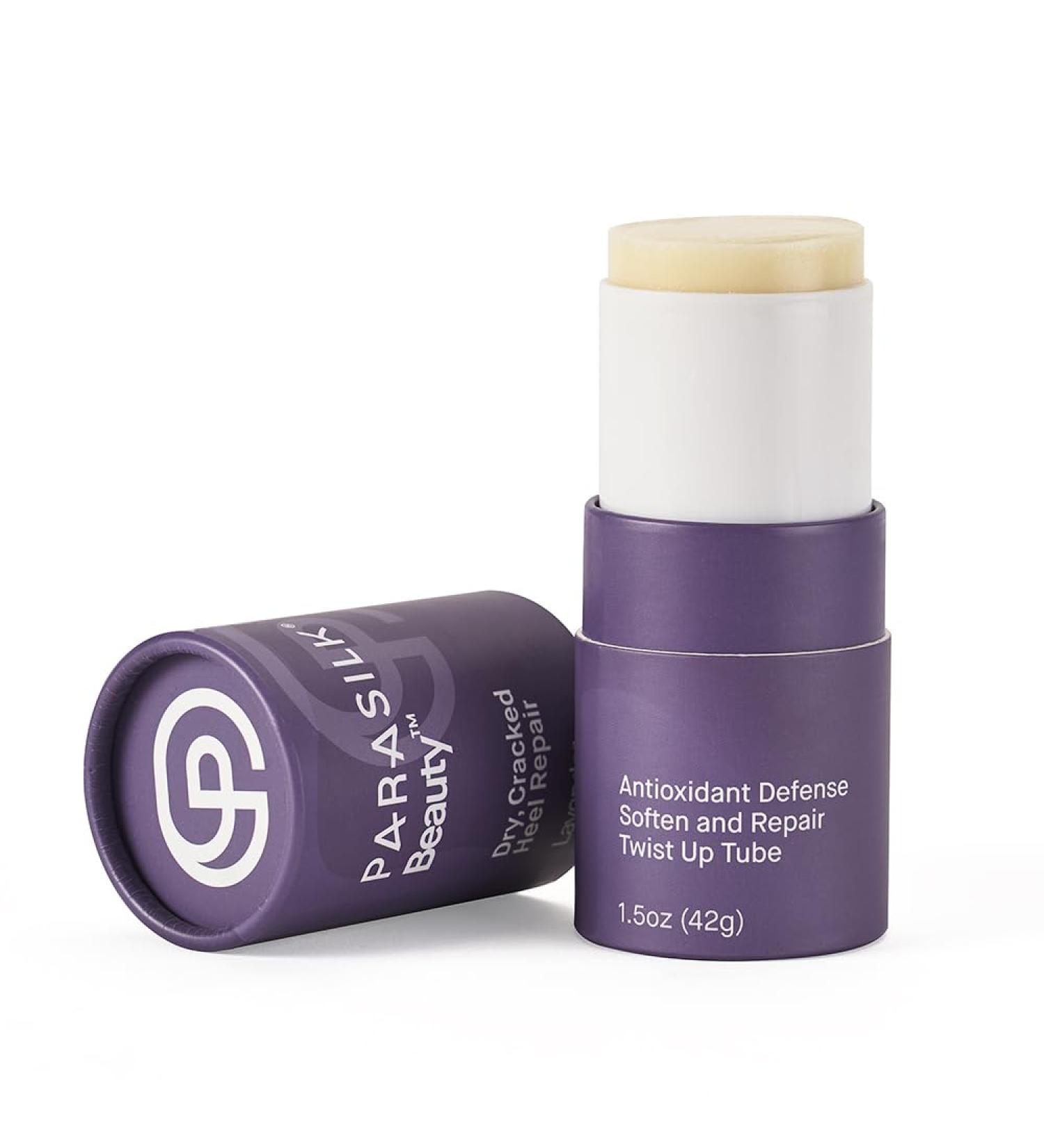 Parasilk Beauty Lavender Heel Repair Stick - Moisturizing Solution for Dry Cracked Feet with Antioxidant Oils & Wax - Buy Online on SooperMarket.com