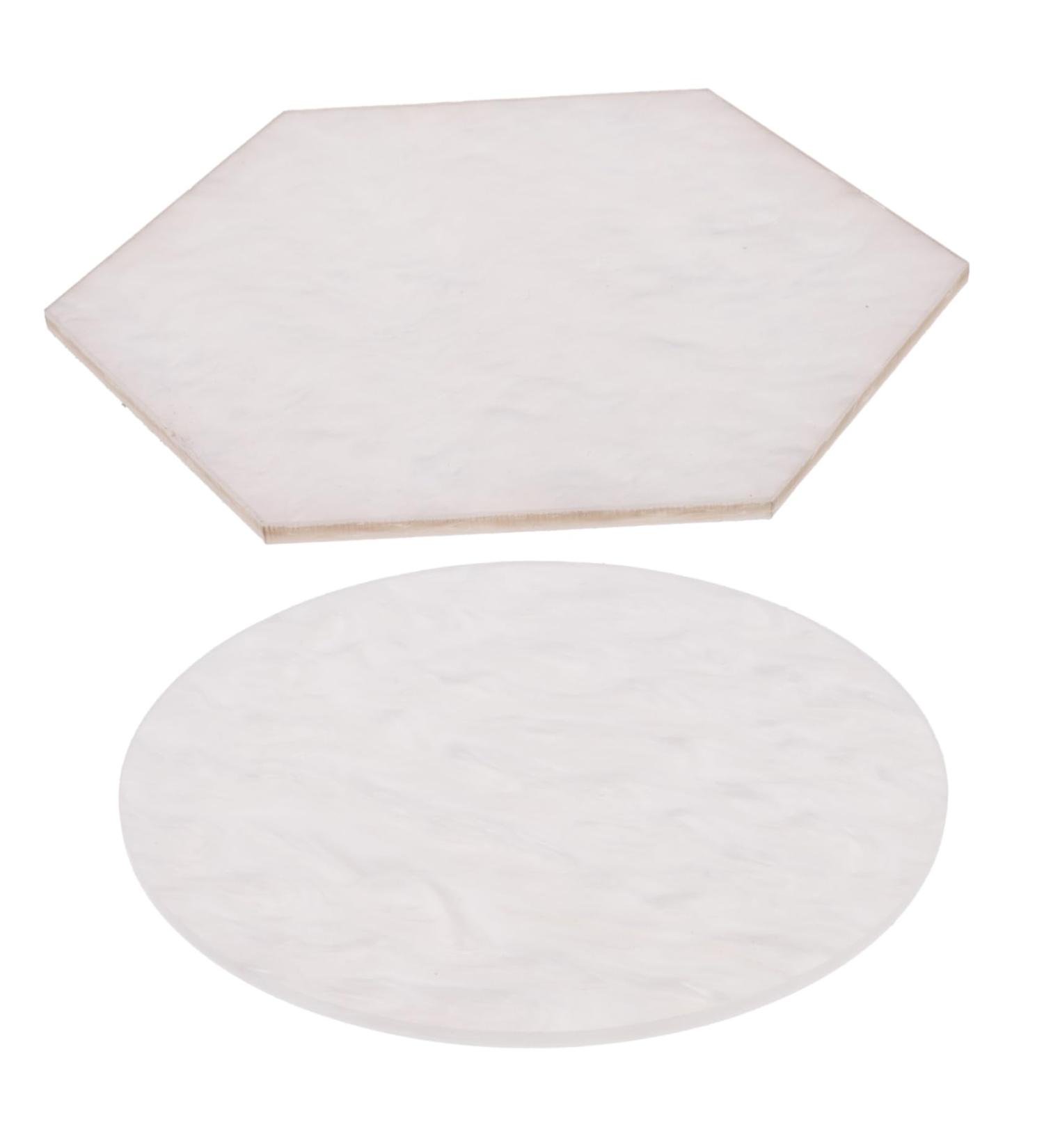2pcs Resin Nail Display Palette - Manicure Mixing Tray for Nail Art | Colorful Nail Salon Props - Buy Online on SooperMarket.com