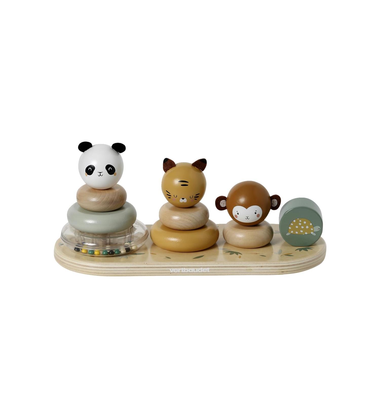 Buy Vertbaudet Baby Stacking Animals - Panda Friends | Eco-Friendly FSC Wooden Toy - Buy Online on SooperMarket.com