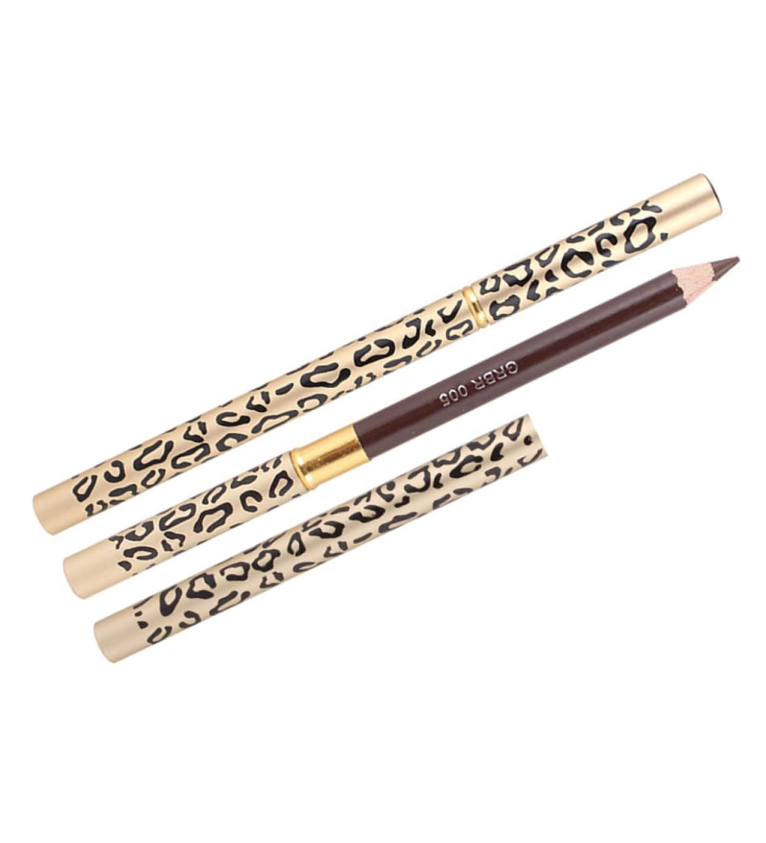 FOYTOKI 2pcs Pencils Leopard Lash Brush Brow Gel Brow Brush Brow Makeup Eyeliner Wooden - Buy Online on SooperMarket.com