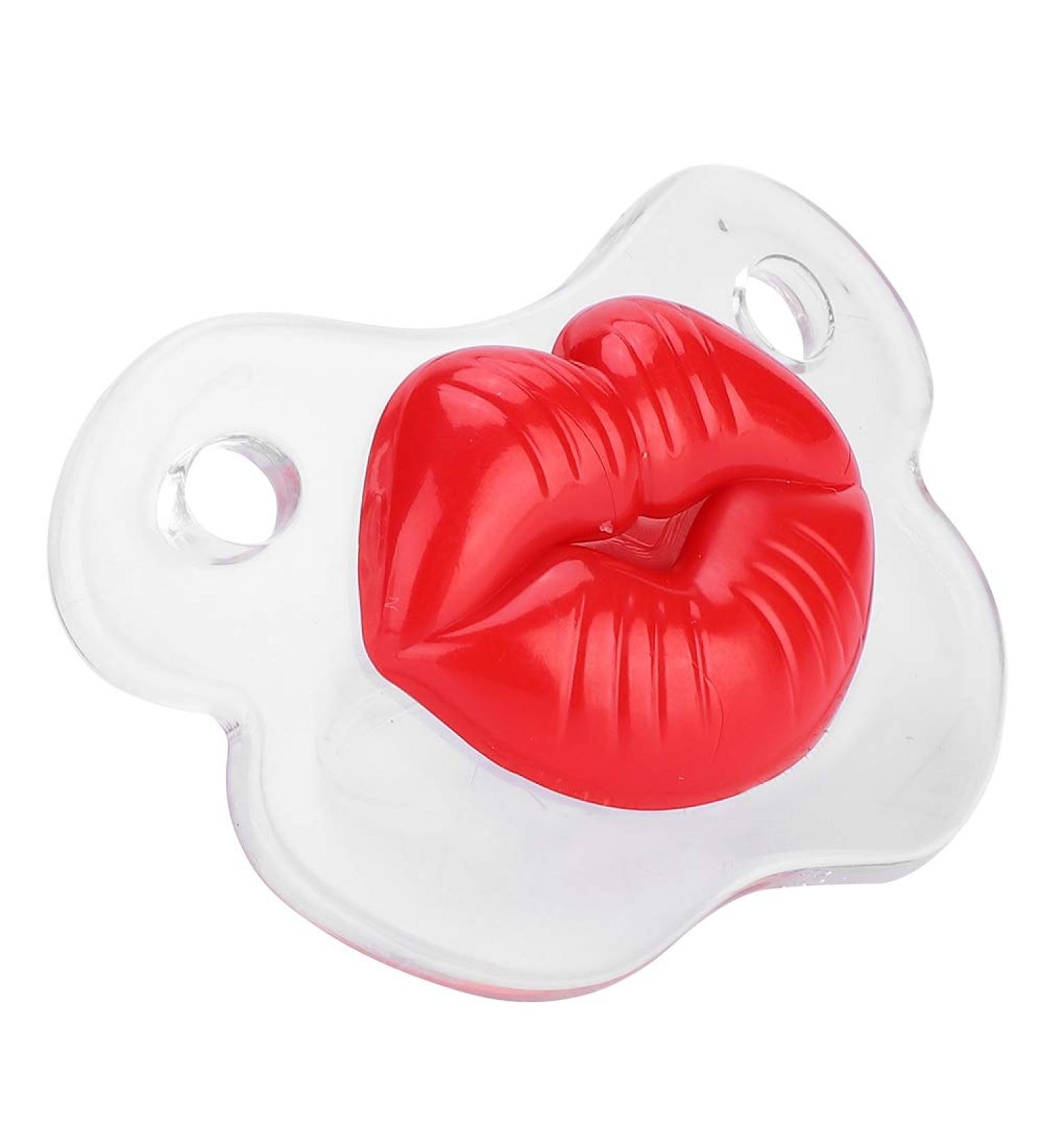 Soft Silicone Baby Pacifier - Food-Grade Funny Pig Nose Design for Newborn Comfort - Little Cherry - Buy Online on SooperMarket.com