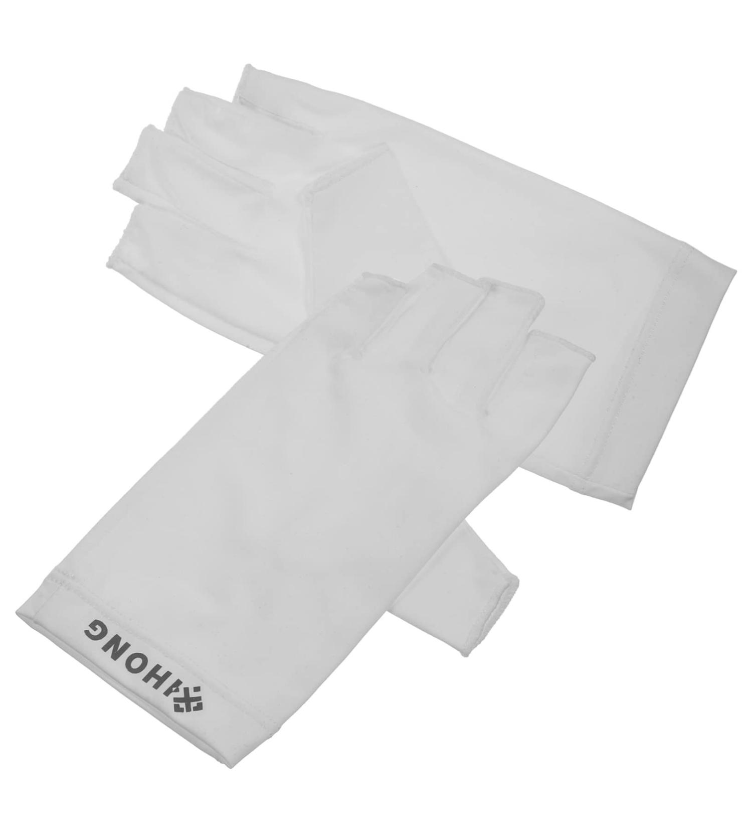 OSALADI 1 Pair Uv Gloves Summer Beach Gloves Summer Driving Gloves Nail Dryer Uv Glove Outdoor Hiking Gloves Nail Art Skin Care Supply Miss White Manicure Skin Care Products Fabric 19.5x8cm White - Buy Online on SooperMarket.com