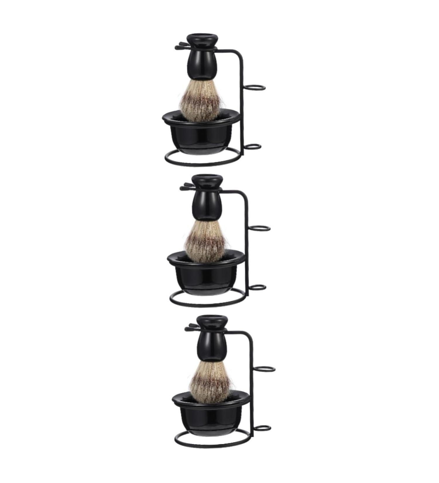 3 Sets Men's Beard Grooming Kit | Durable Brushes & Shaving Bowl | International Shipping Available - Buy Online on SooperMarket.com