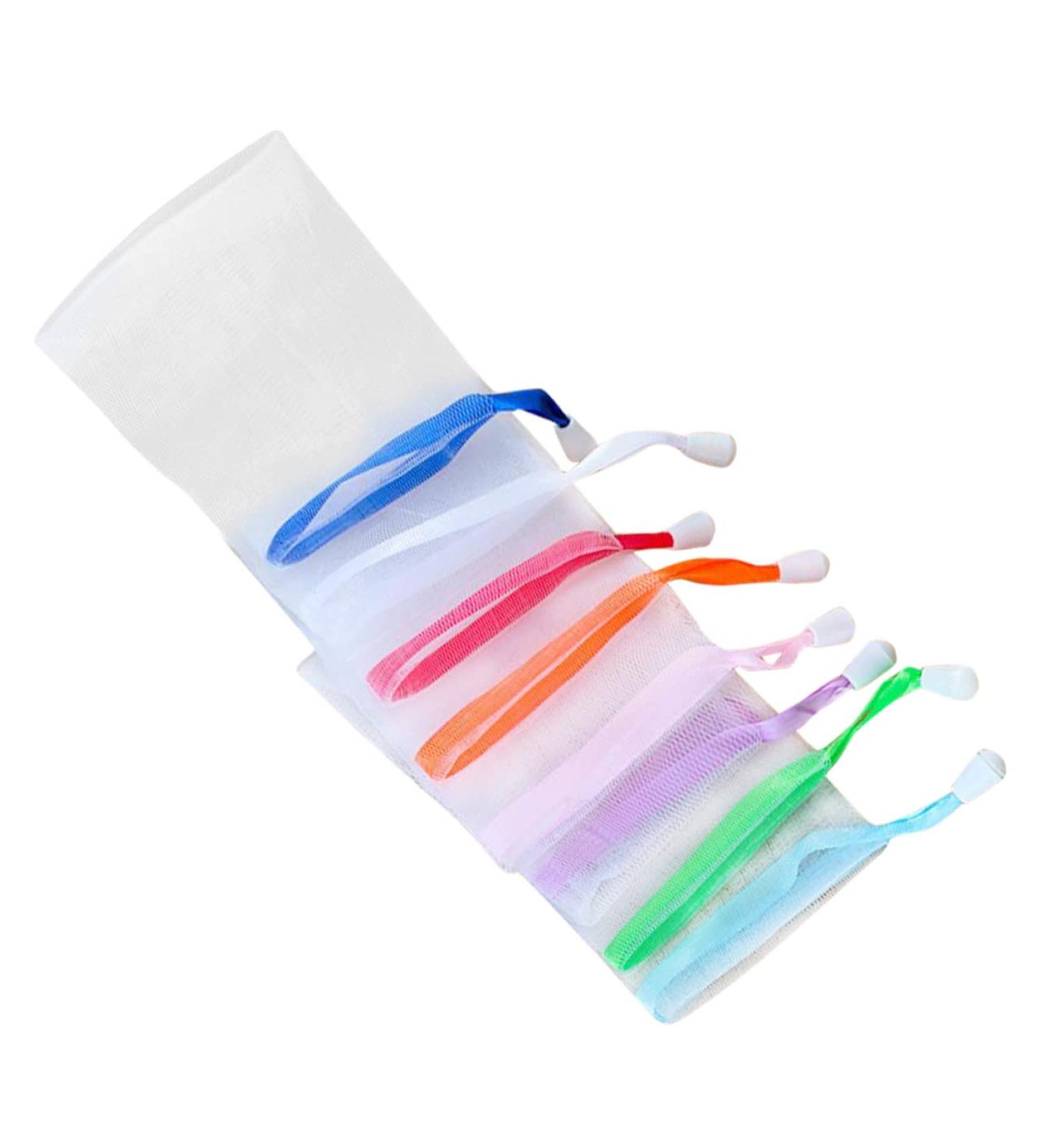 NOLITOY Soap Mesh Pouch - Exfoliating Soap Saver Bag for Handmade Soap & Bath | Bubble Net Bath Flower - Japan Cleansing Accessory - Buy Online on SooperMarket.com