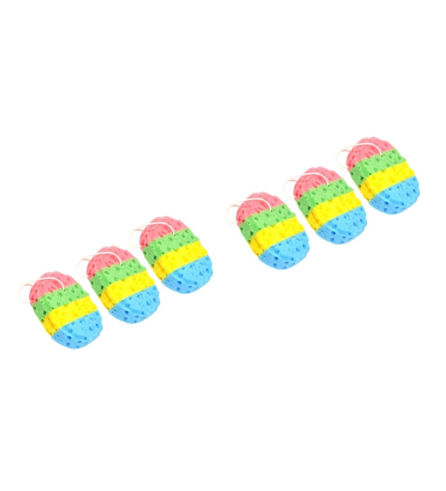 Angoily 6 Pcs Natural Sea Sponge Bath Scrubber - Loofah Shower Sponge & Body Bathing Tools - Buy Online on SooperMarket.com