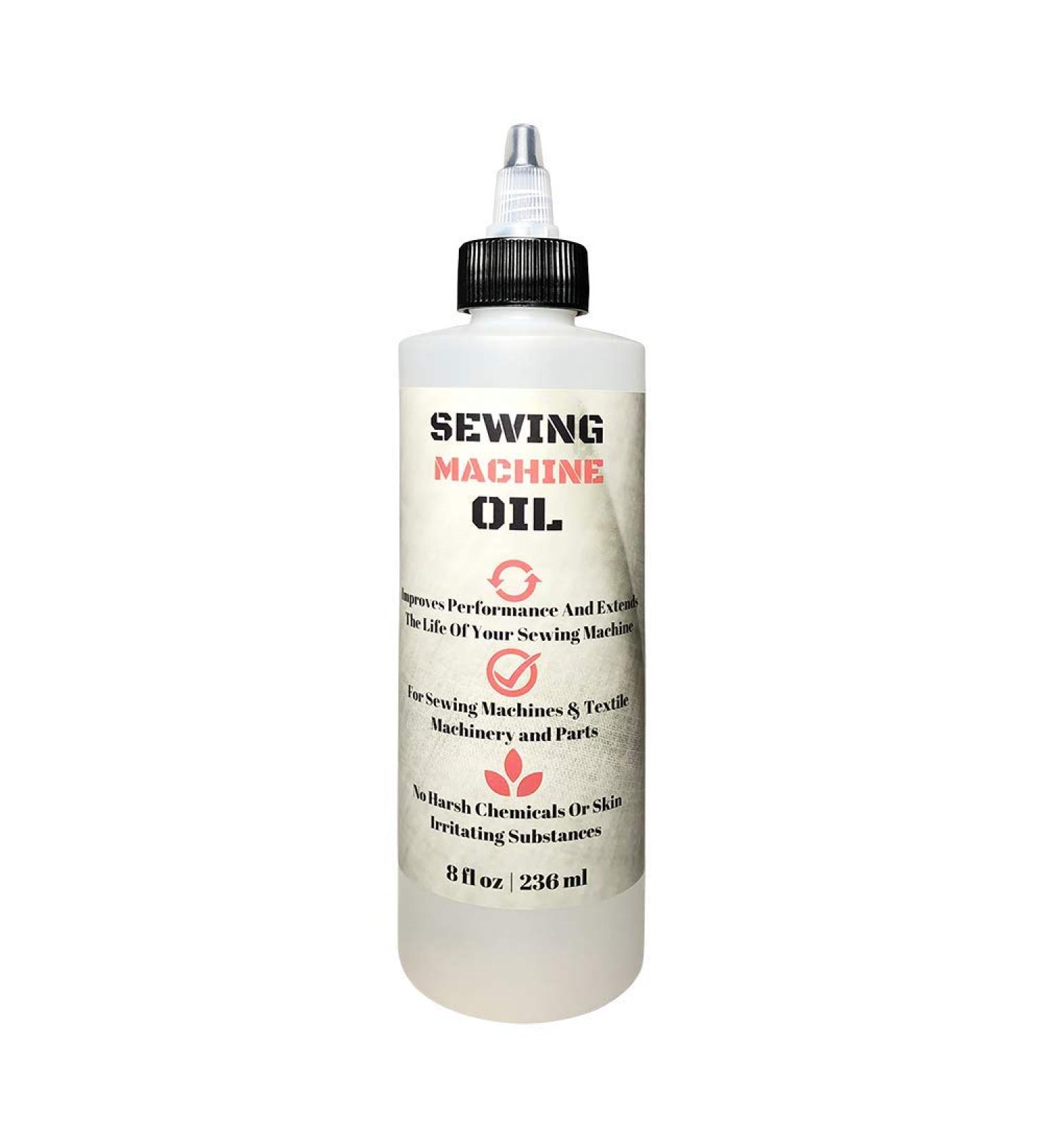 Stainless Sewing Machine Oil - 8 Oz - Custom Formulated  Compatible with Singer  Bernina  Kenmore  and Other Commerical Sewing/Embroidery Machines