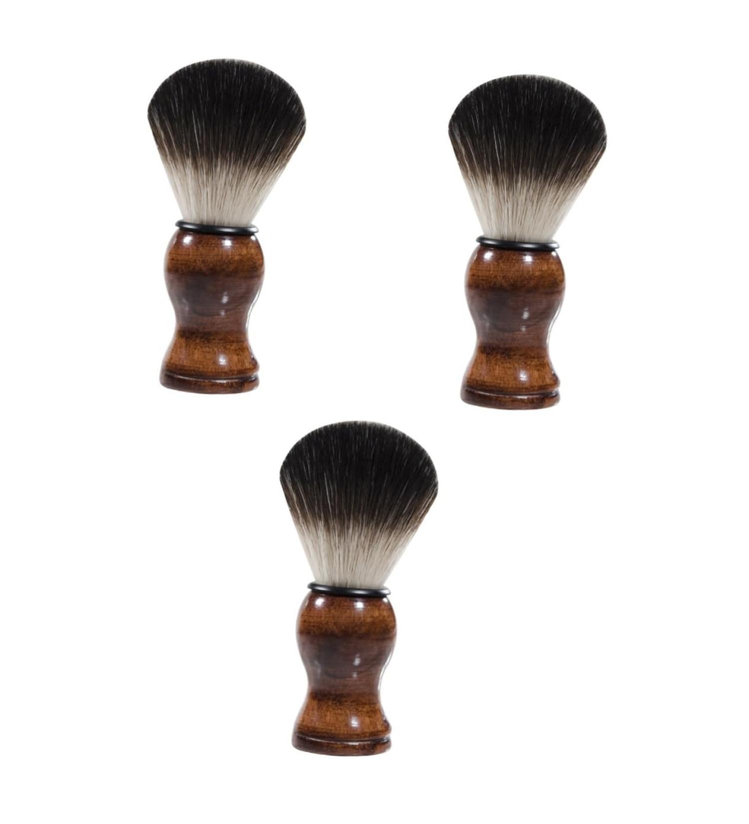 Angoily 3-Piece Wooden Tool Set - Buddhist Altar Arch Nagel Charms & Beard Grooming Brushes for Men | Eco-Friendly Bamboo Shaving & Cleaning Tools - Buy Online on SooperMarket.com