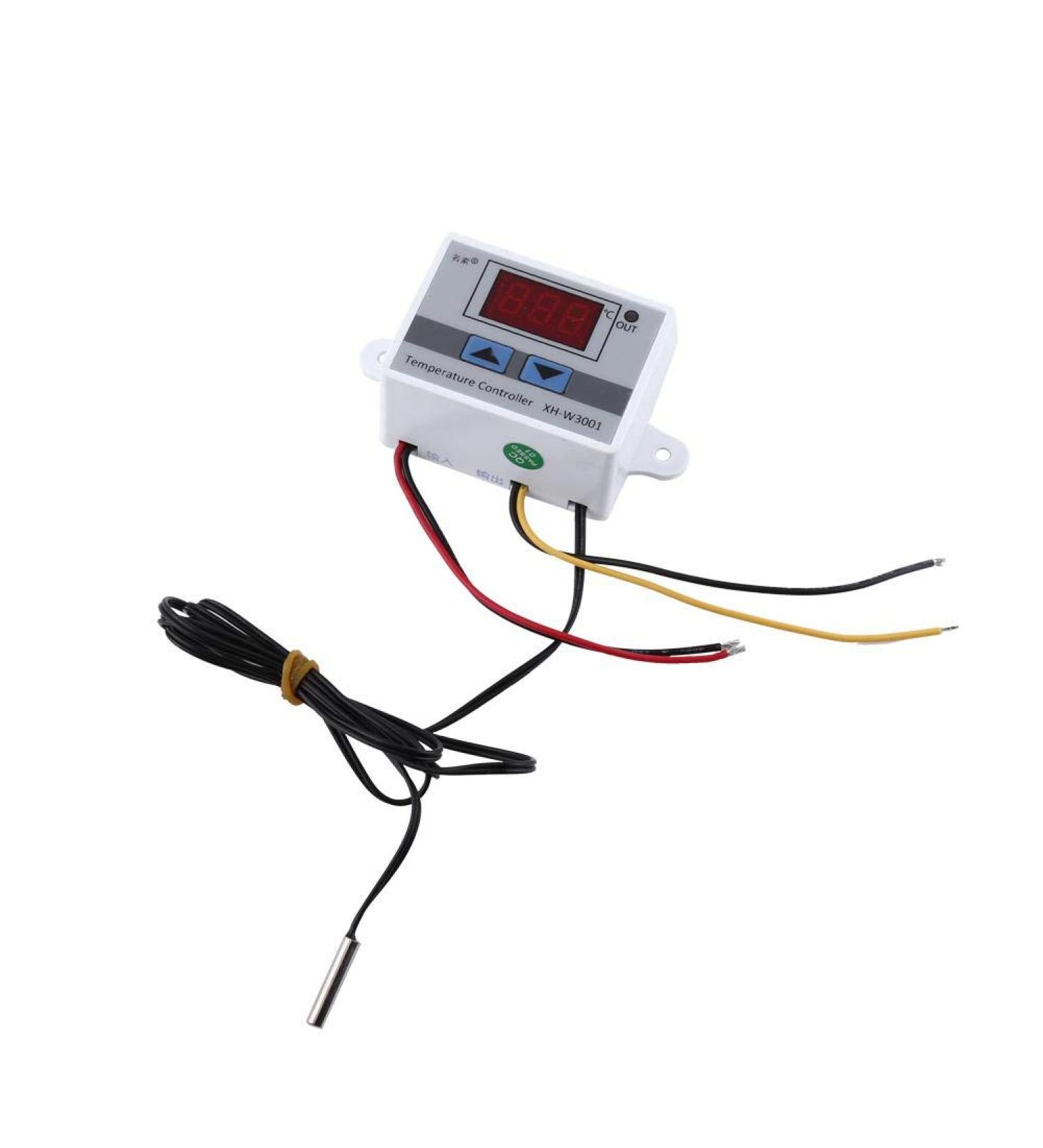 High Precision Digital Temperature Controller for Reptiles - 12V Thermostat Module with Probe | Intelligent LED Display - Buy Online on SooperMarket.com